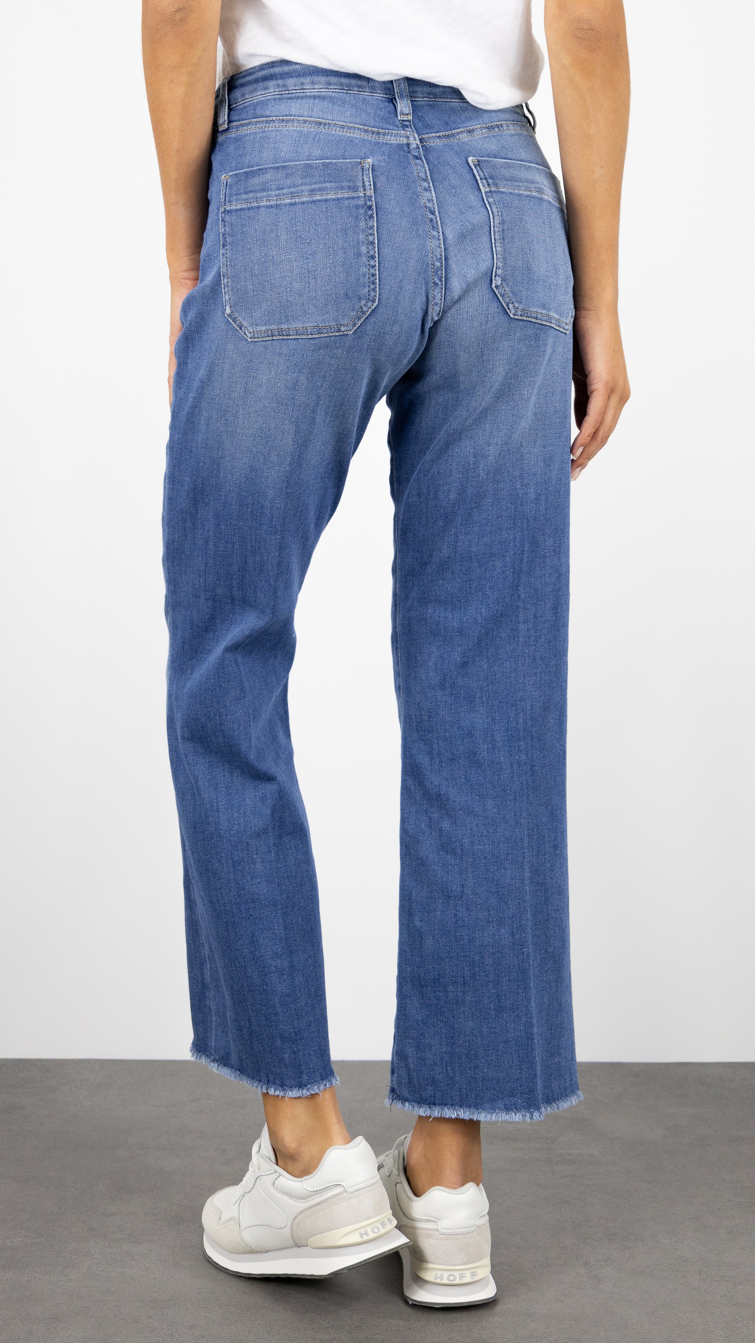 JEANS LARGE 7/8 POUR FEMME ISLOW HOPE LIGHT RECYCLED DENIM AGED WASH DENIM CLAIR