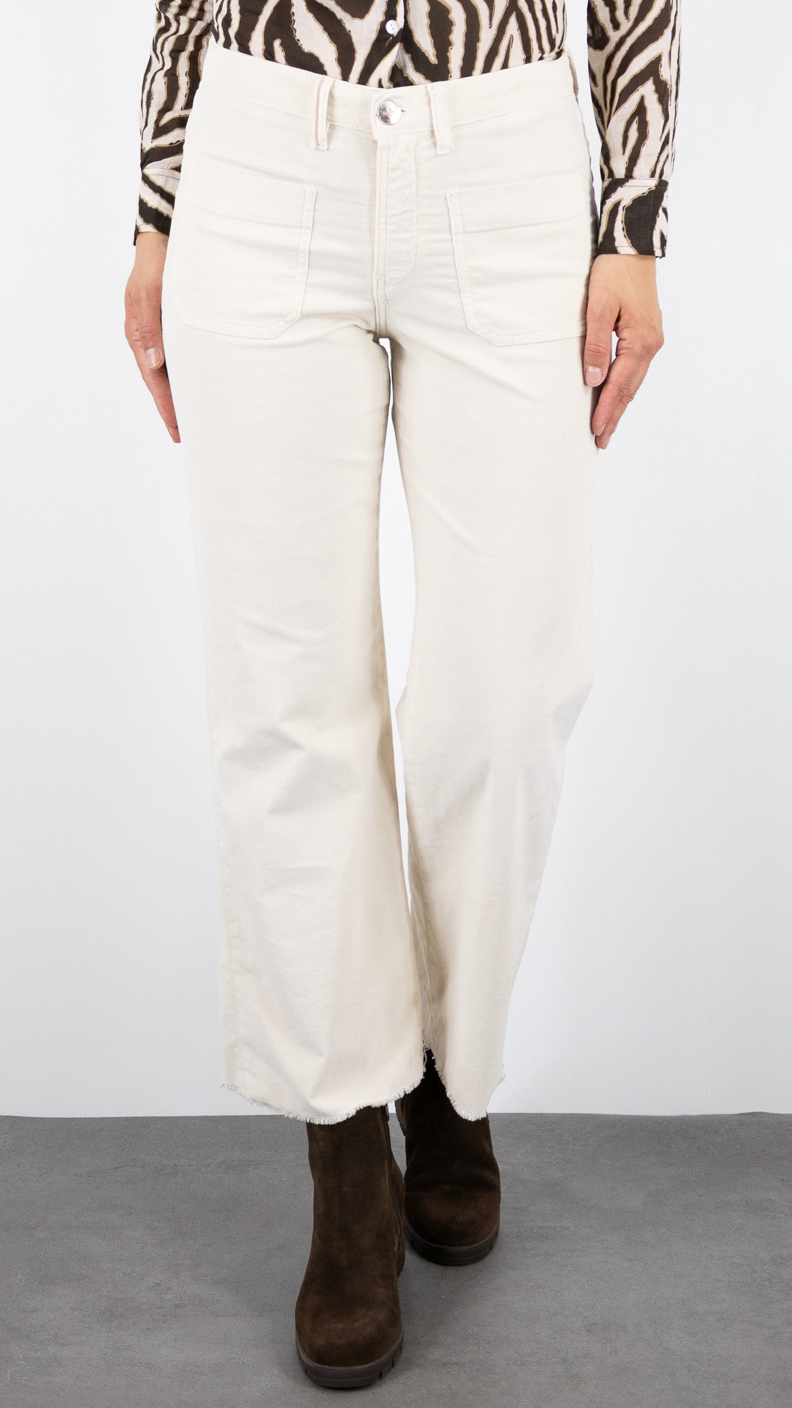PANTALON DROIT EN VELOURS PALATINE ISLOW HOPE PALATINE CORD RECALL#COLOR_NACRE/ECRU