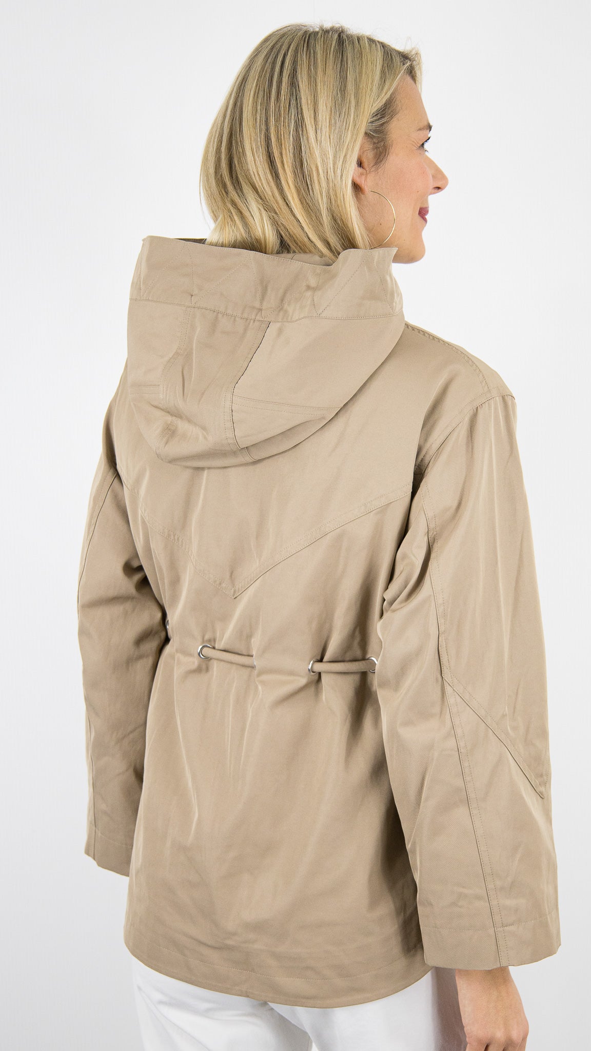 PARKA COURTE A CAPUCHE CAMEL BA&SH ILIO