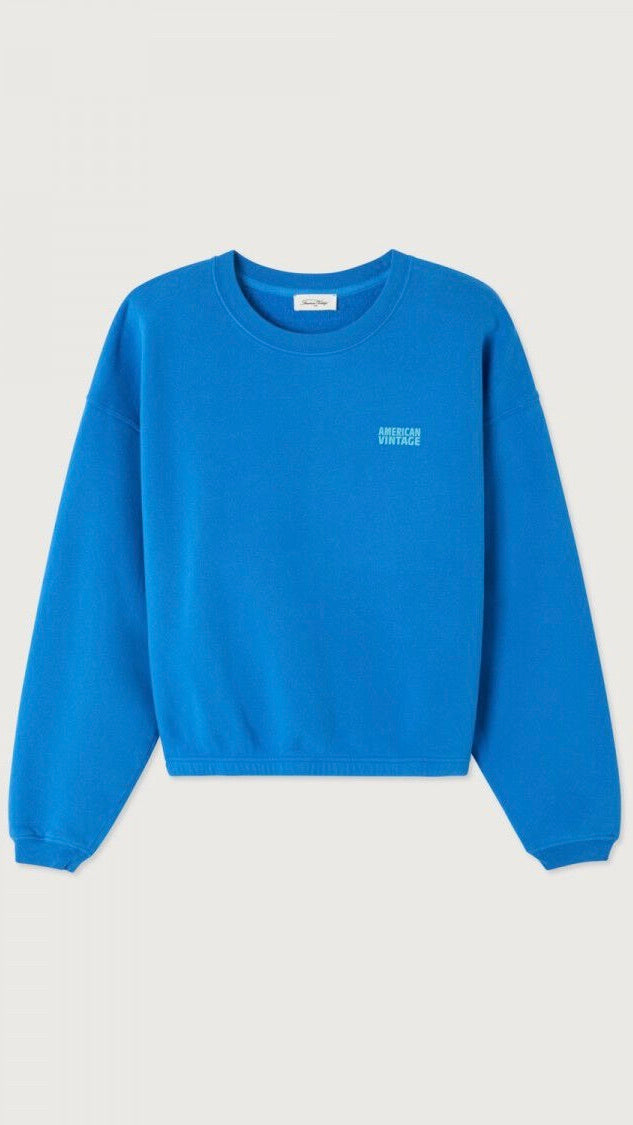 SWEAT EN COTON AMERICAN VINTAGE IZUBIRD#COLOR_REVE/OUTREMER