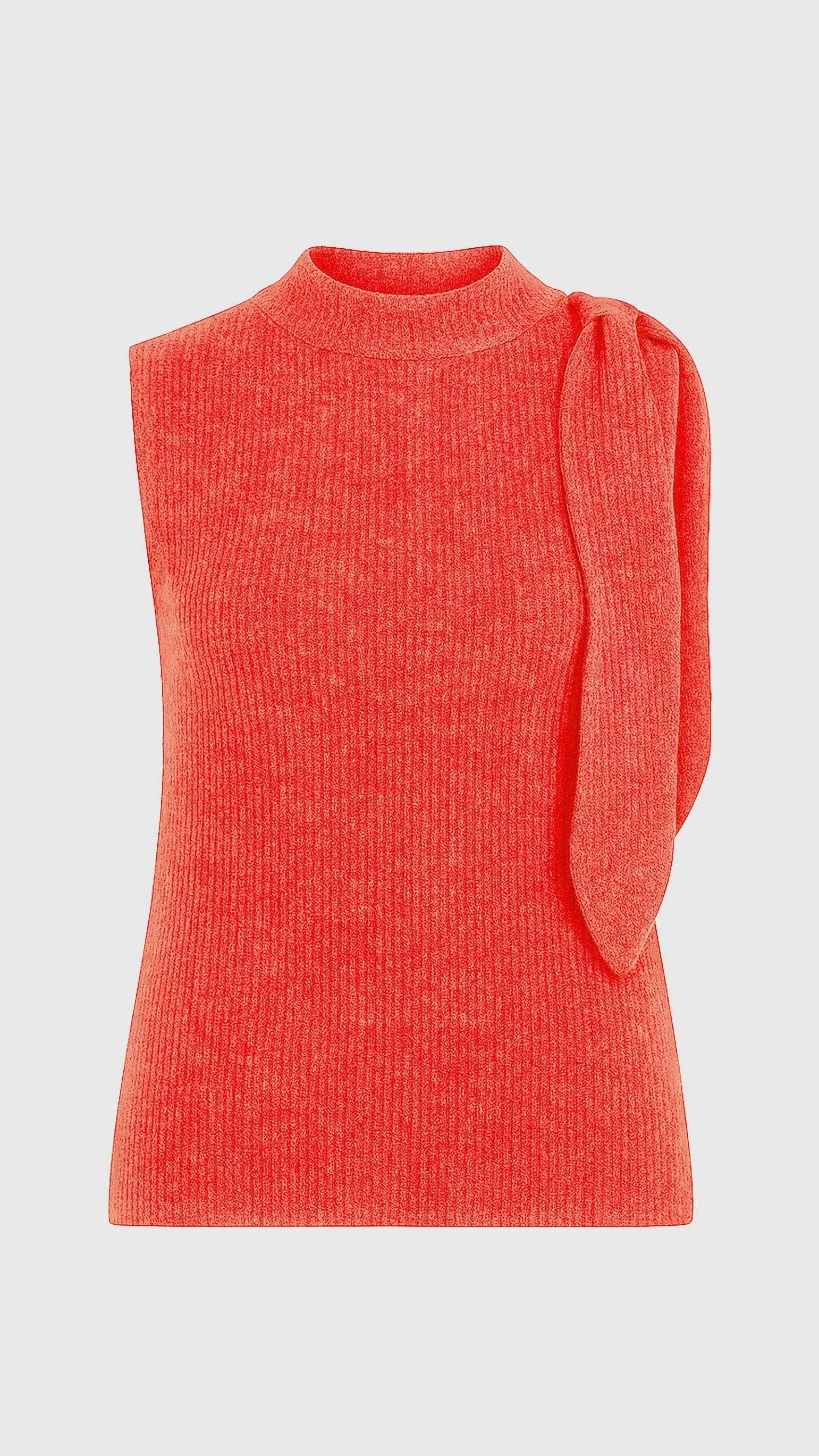 PULL SANS MANCHES AVEC NOEUD COQUELICOT AN'GE LABIANI