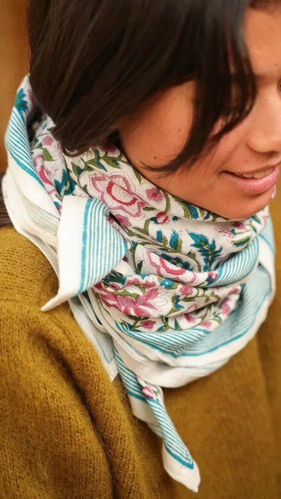 ETOLE IMPRIMEE EN COTON BËLLEMME ALVARO WHITE