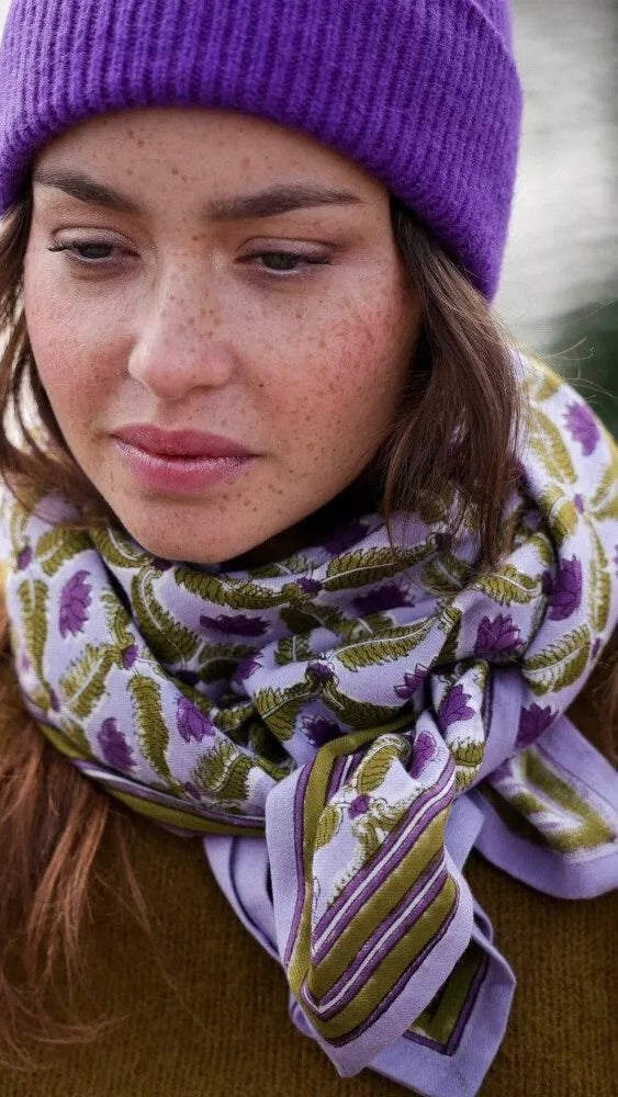 FOULARD IMPRIME ROMANTIQUE EN COTON TAMARA BELLEMME PARME