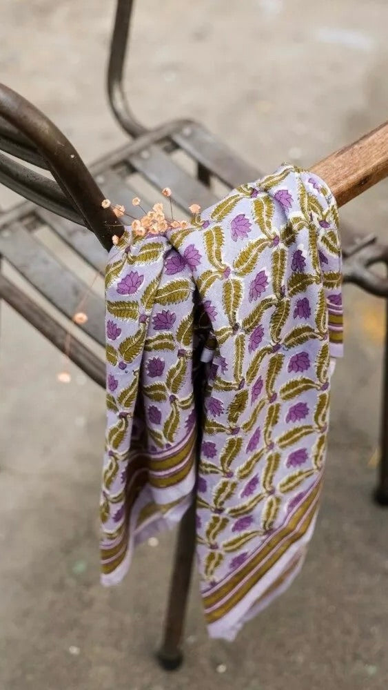 FOULARD IMPRIME ROMANTIQUE EN COTON TAMARA BELLEMME PARME