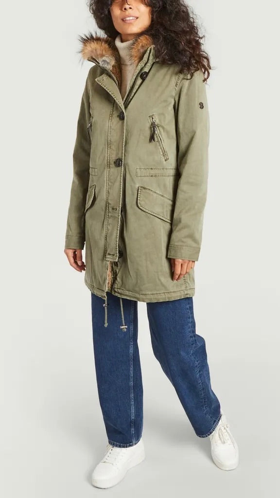 PARKA FOURRURE ASPEN 515 BLONDE N°8 KAKI