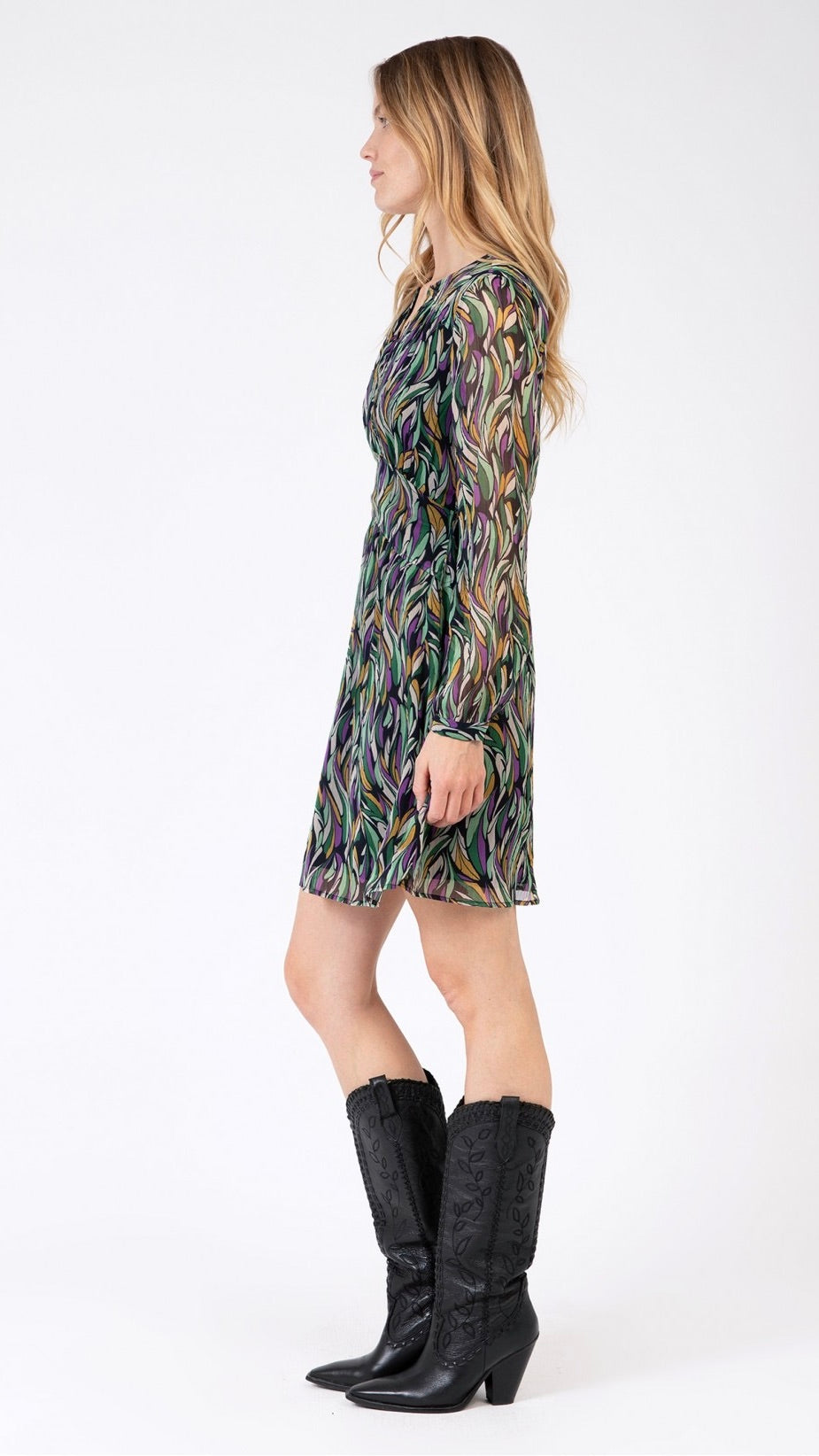 ROBE ANGE IMPRIMEE OBORA LYRA VERT