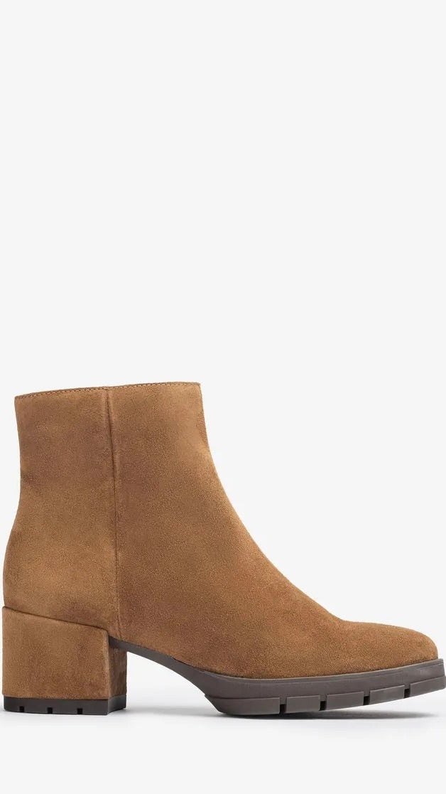 BOOTS COURTES CRANTÉES EN DAIM JAYDI UNISA CAMEL