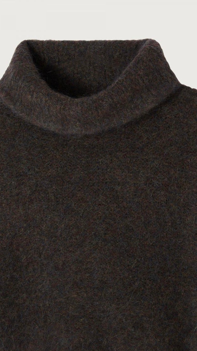 PULL COL ROULE COURT AMERICAN VINTAGE TYJI ECORCE CHOCO