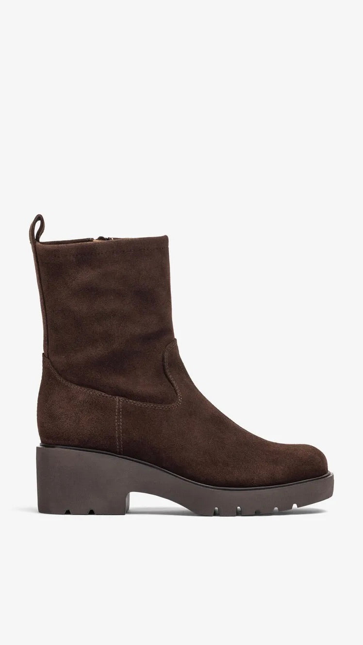 BOOTS A TALONS EN DAIM MARRON UNISA JAVITO_BS