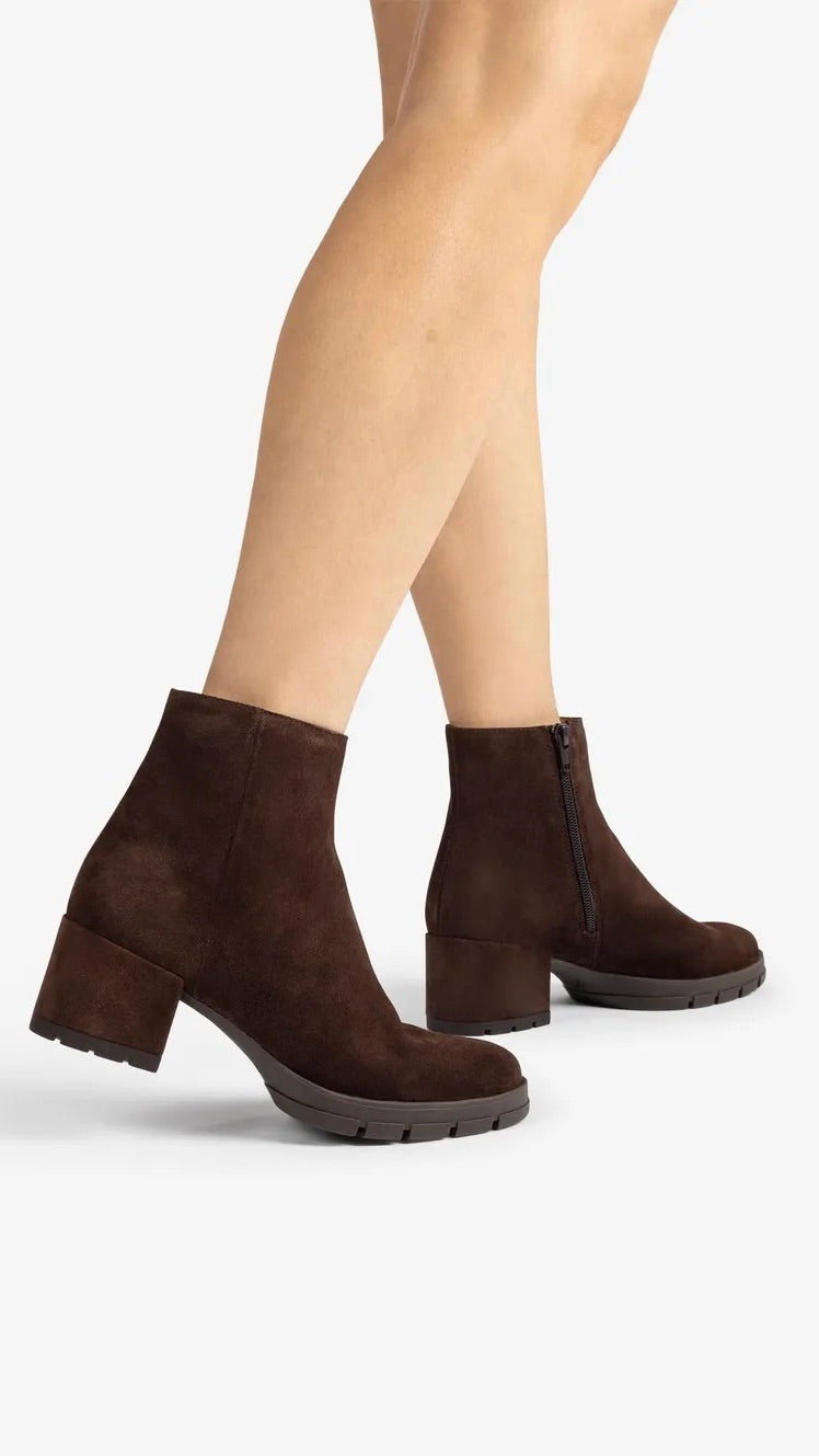 BOOTS A TALONS EN DAIM UNISA JAYDI_F25_BS#COLOR_BROWN