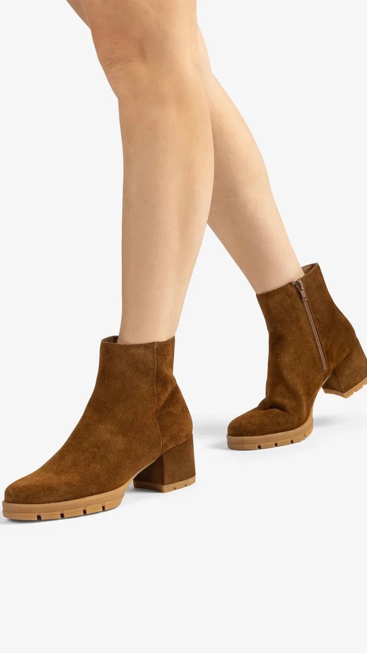 BOOTS A TALONS EN DAIM UNISA JAYDI_F25_BS#COLOR_TANGER/CAMEL