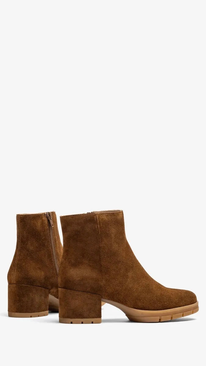 BOOTS A TALONS EN DAIM UNISA JAYDI_F25_BS#COLOR_TANGER/CAMEL