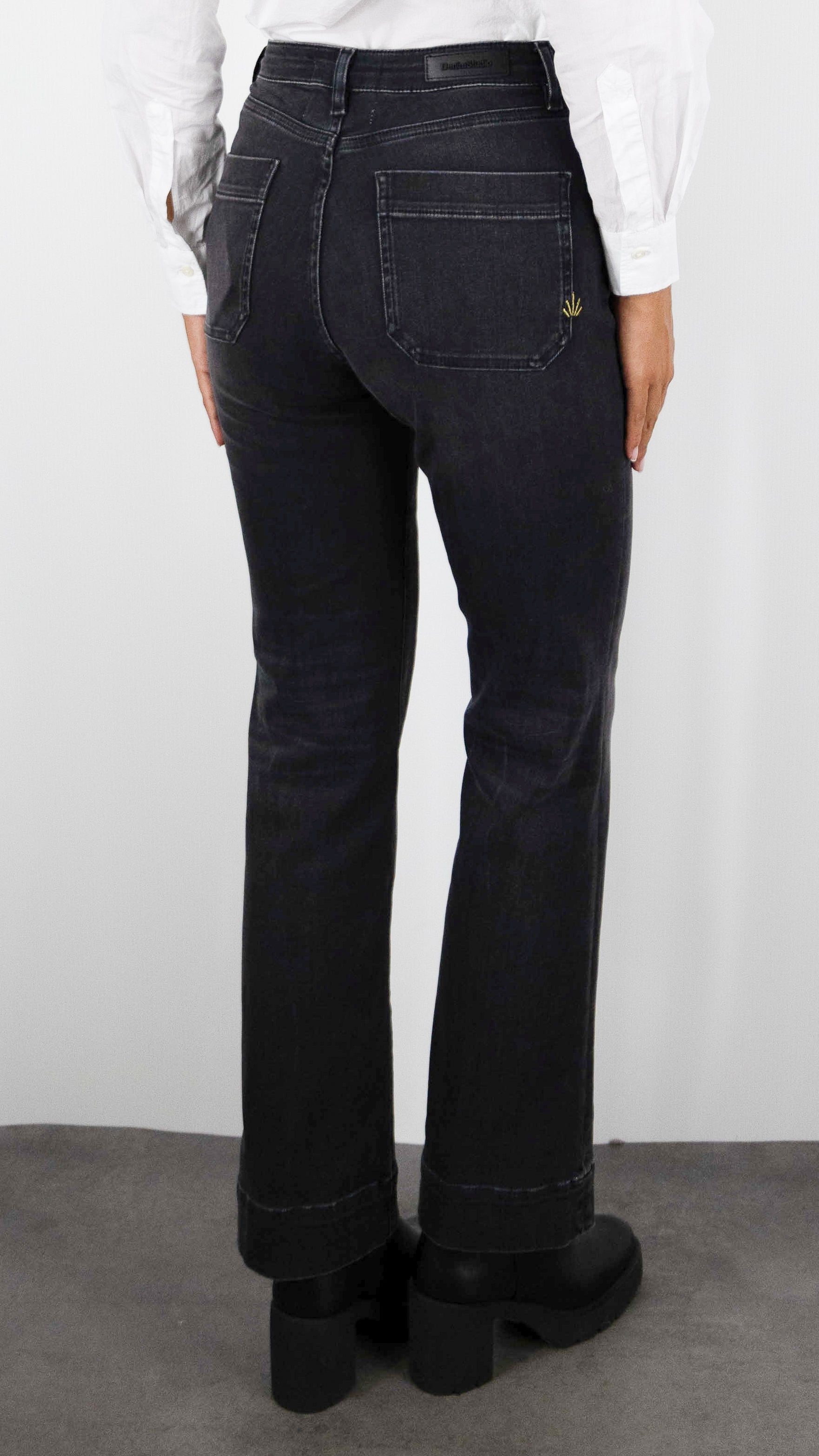 JEANS FALRE TAILLE HAUTE POUR FEMME DENIM STUDIO JOSH BLACK CACHEMIRE DENIM