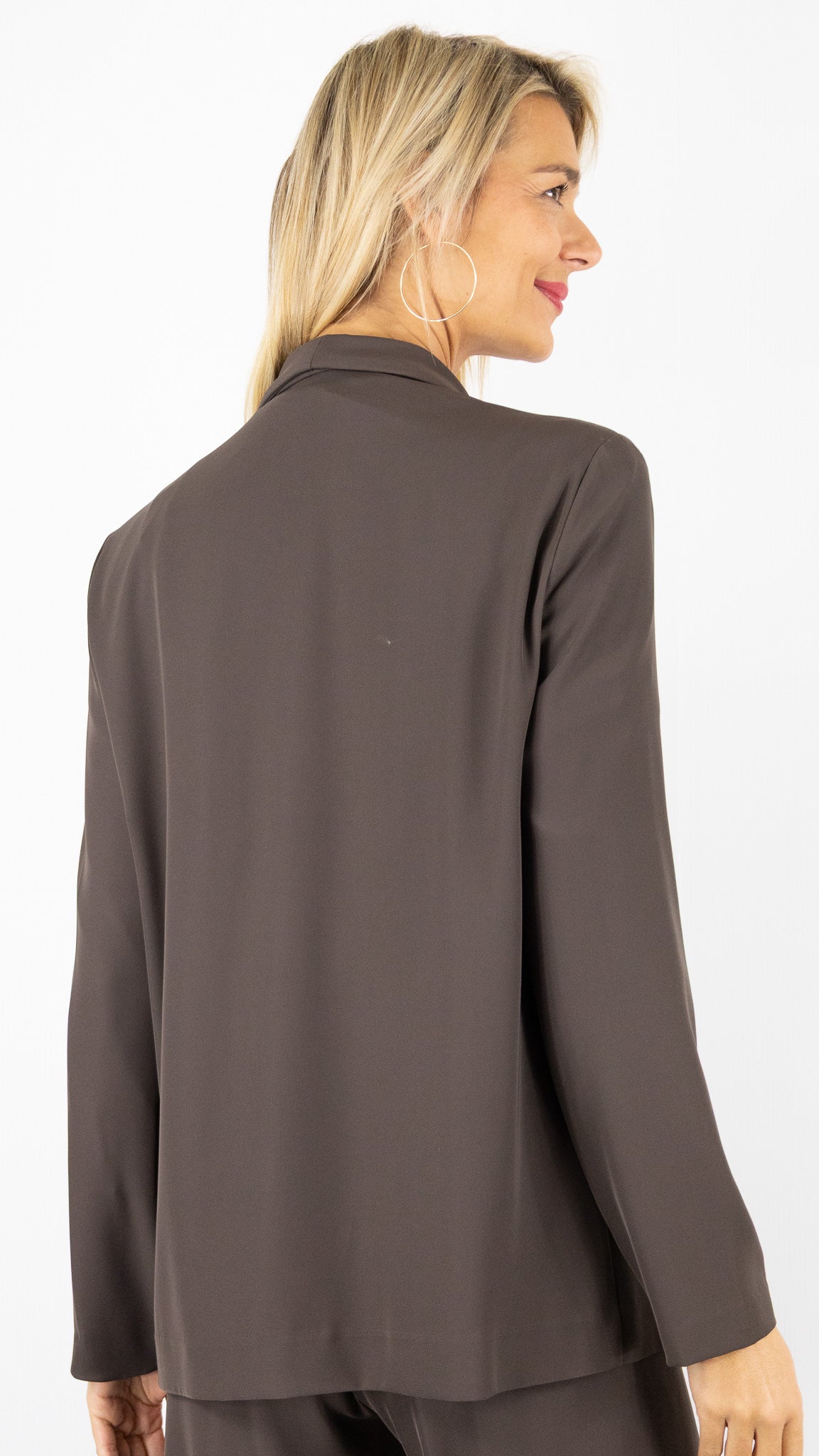 BLAZER CROISE FLUIDE MORO CHOCO FEMME IMPERIAL JV06KDF