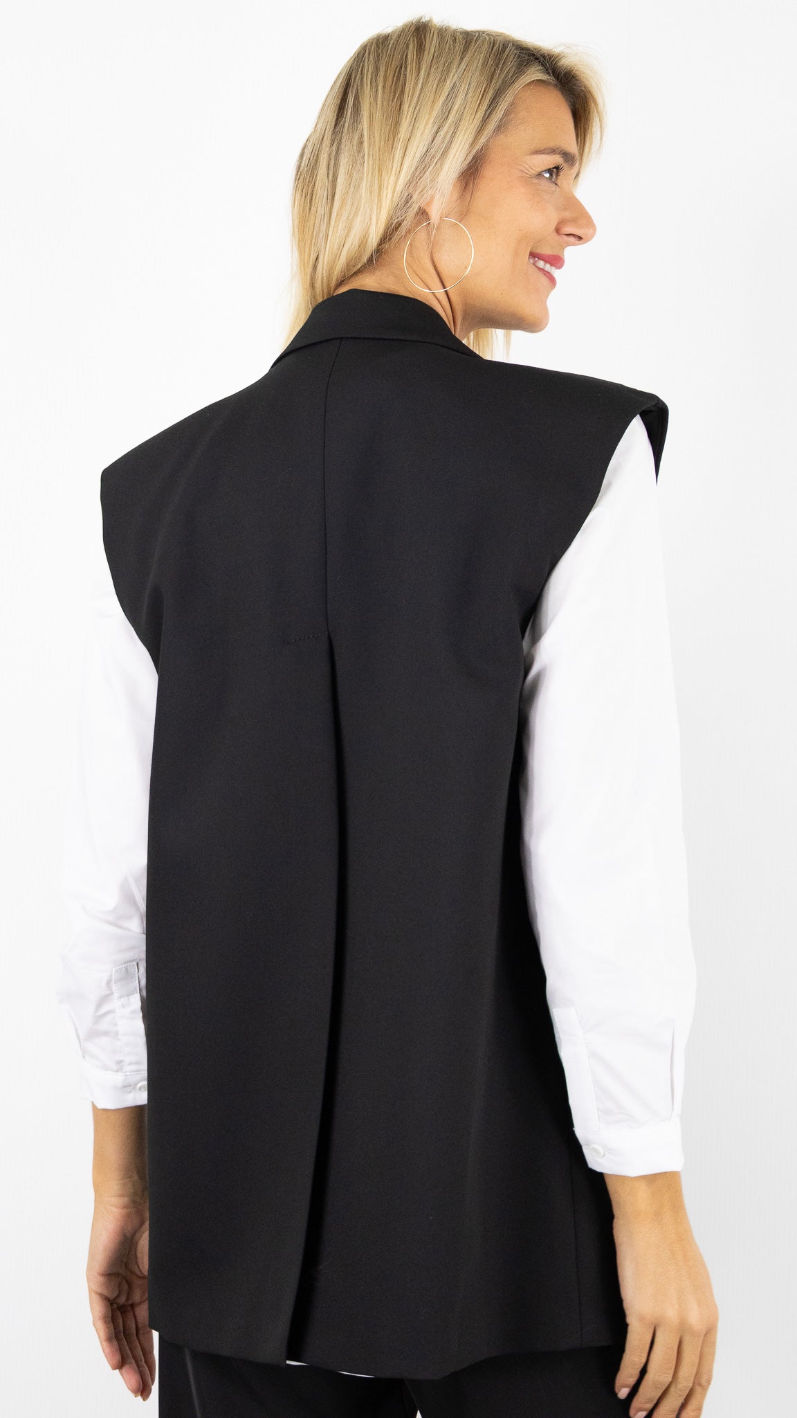 BLAZER SANS MANCHES LC23KIC IMPERIALE NOIR