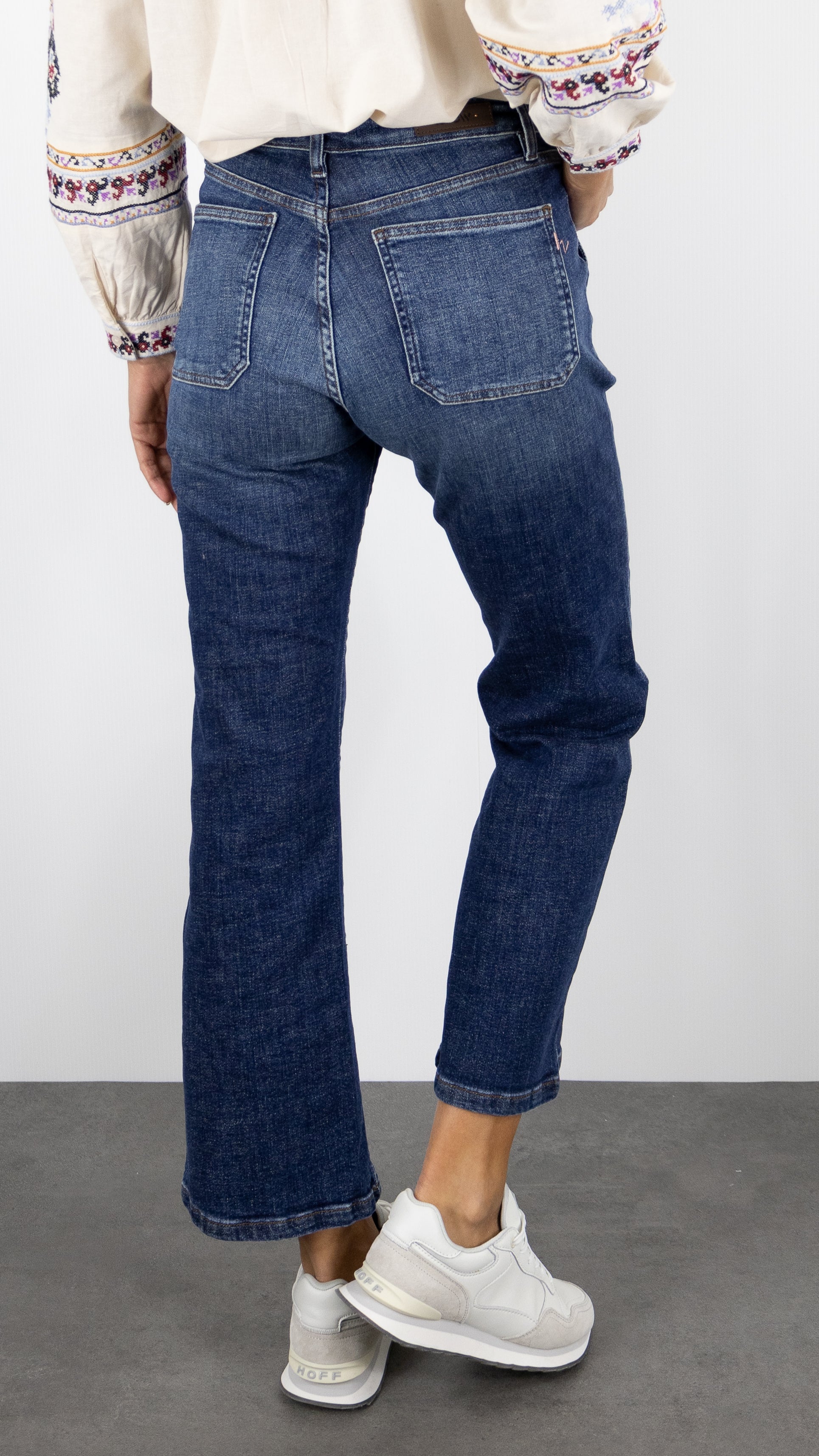 JEANS 7/8 EVASE LEHA RECYCLED BLUE ISLOW ORIGINAL WASH