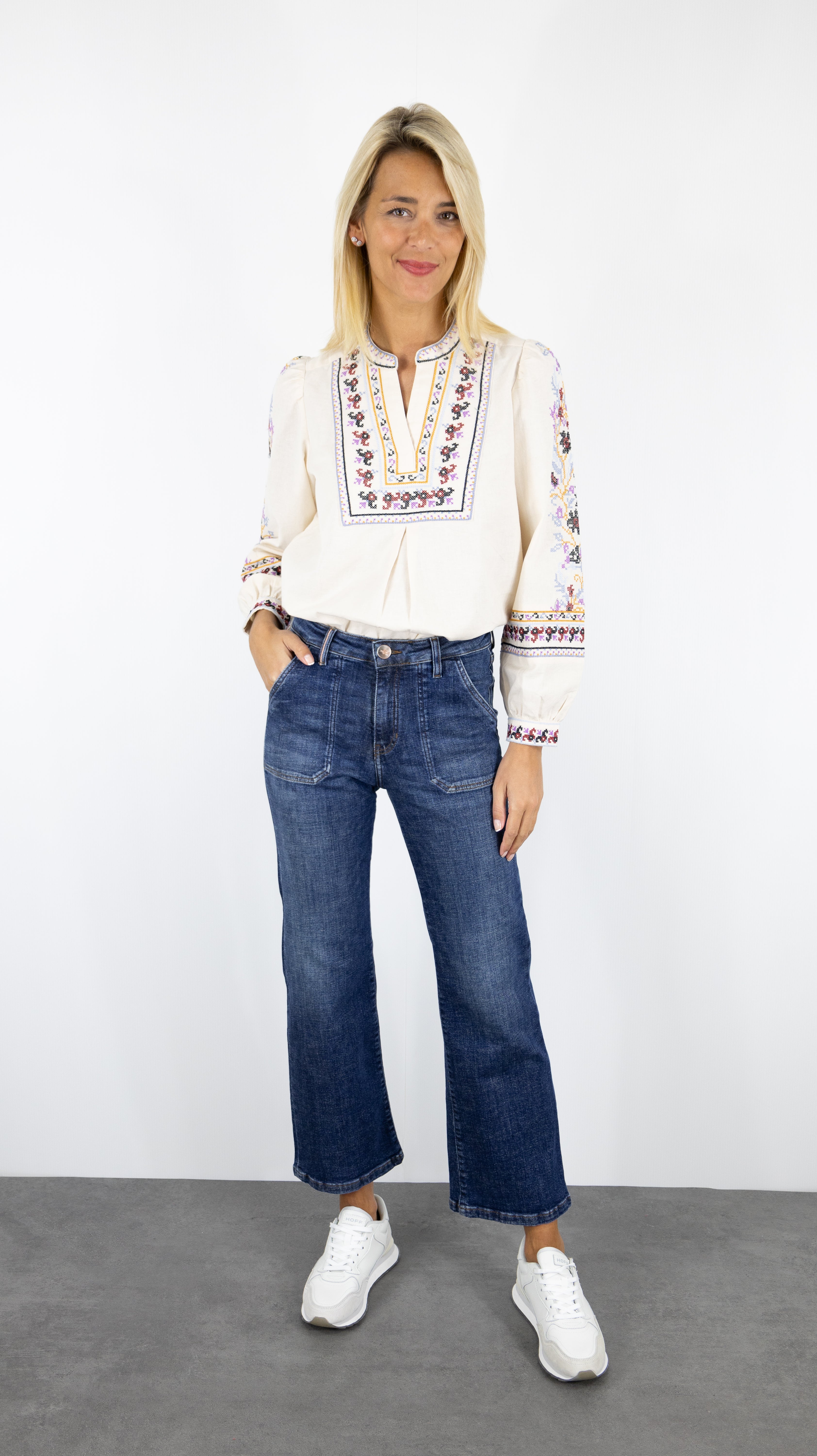 JEANS 7/8 EVASE LEHA RECYCLED BLUE ISLOW#COLOR_ORIGINAL WASH/JEANS