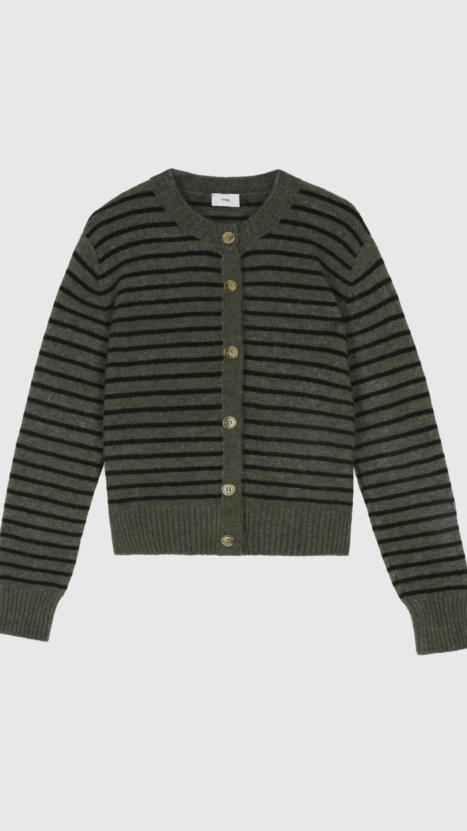 CARDIGAN MARINIIERE FEMME AN'GE LIPSTIK#COLOR_ARMY