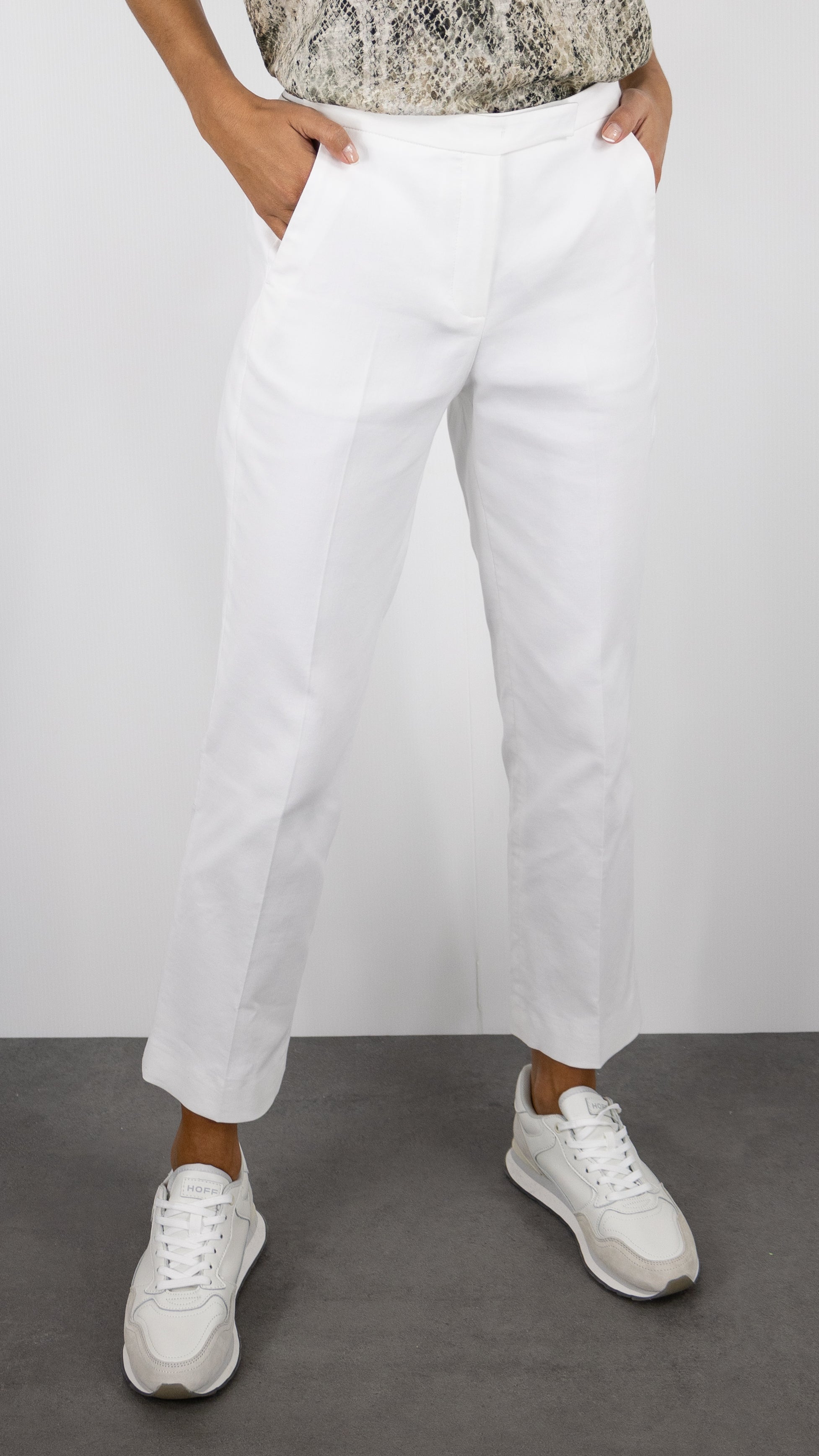 PANTALON HABILLE DROIT TAILLE DOS ELASTIQUE GERARD DAREL LOUISE#COLOR_12/ECRU