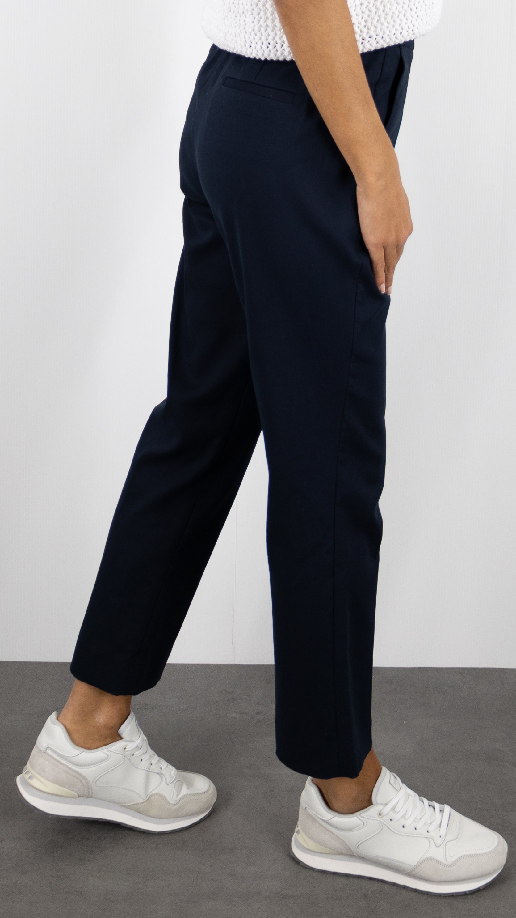 PANTALON HABILLE DROIT TAILLE DOS ELASTIQUE GERARD DAREL LOUISE#COLOR_21/NAVY
