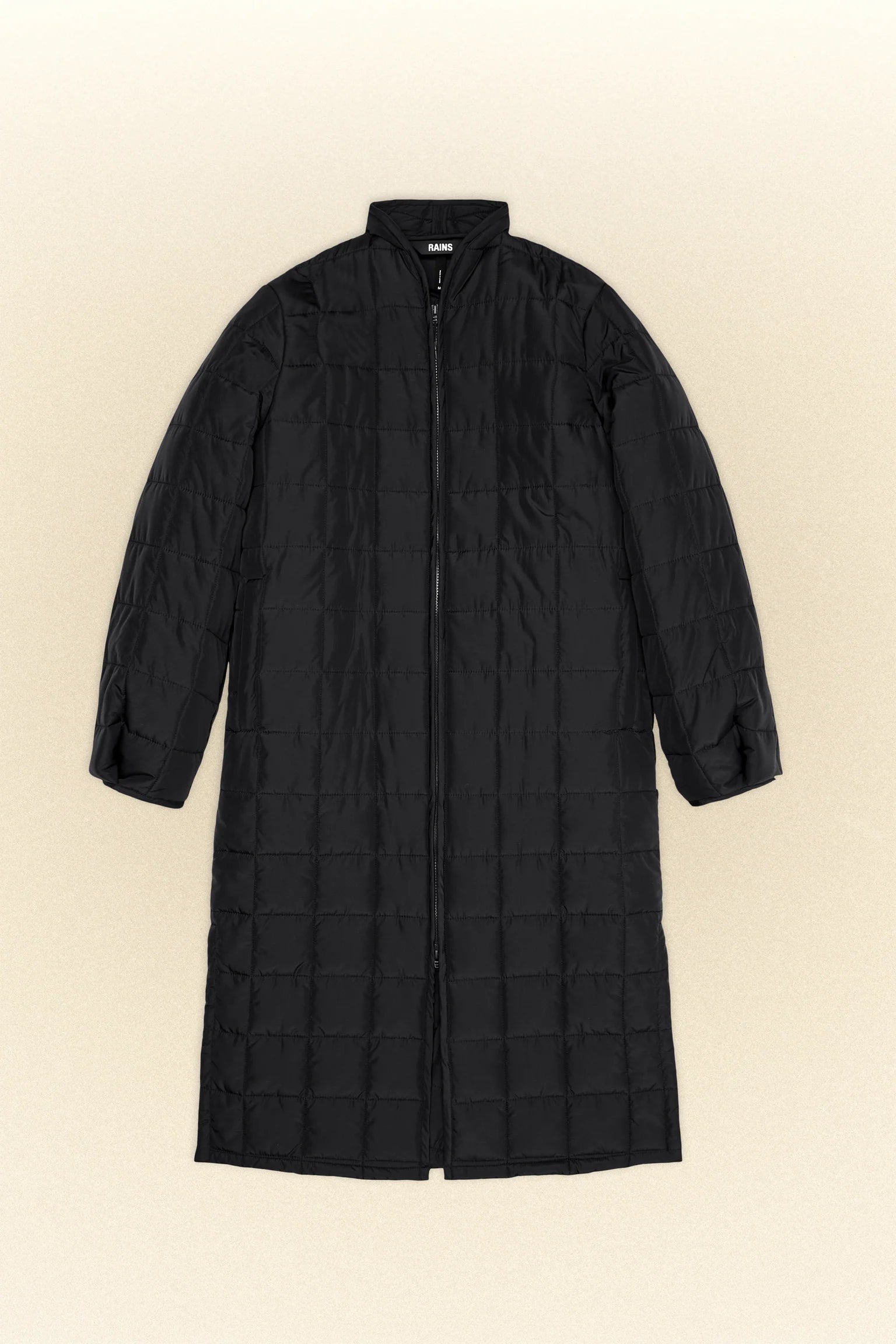 MANTEAU LONG MATELASSÉ LINER W COAT 18210 NOIR