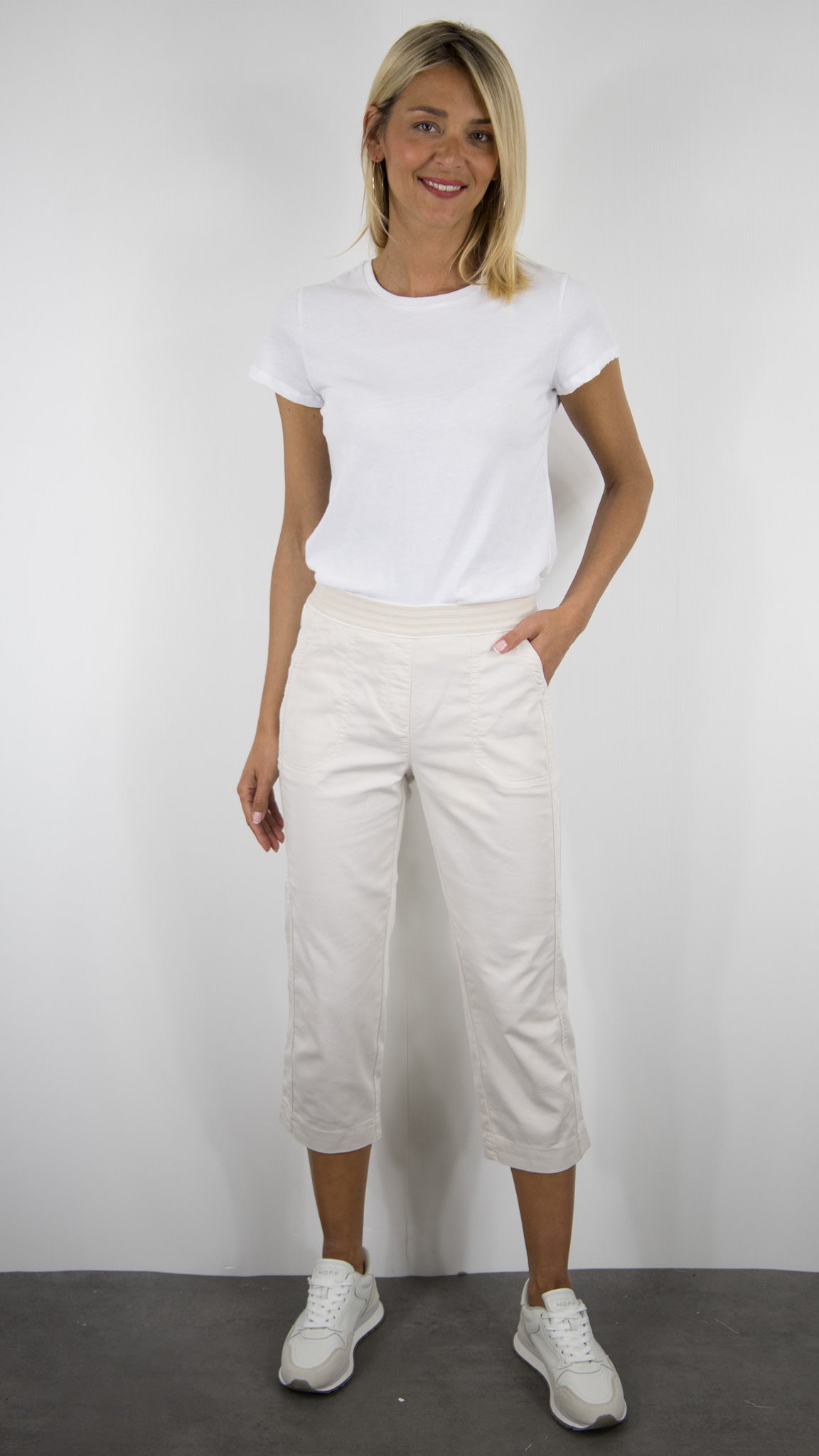 TEE SHIRT EN COTON MAJESTIC #COLOR_001/BLANC