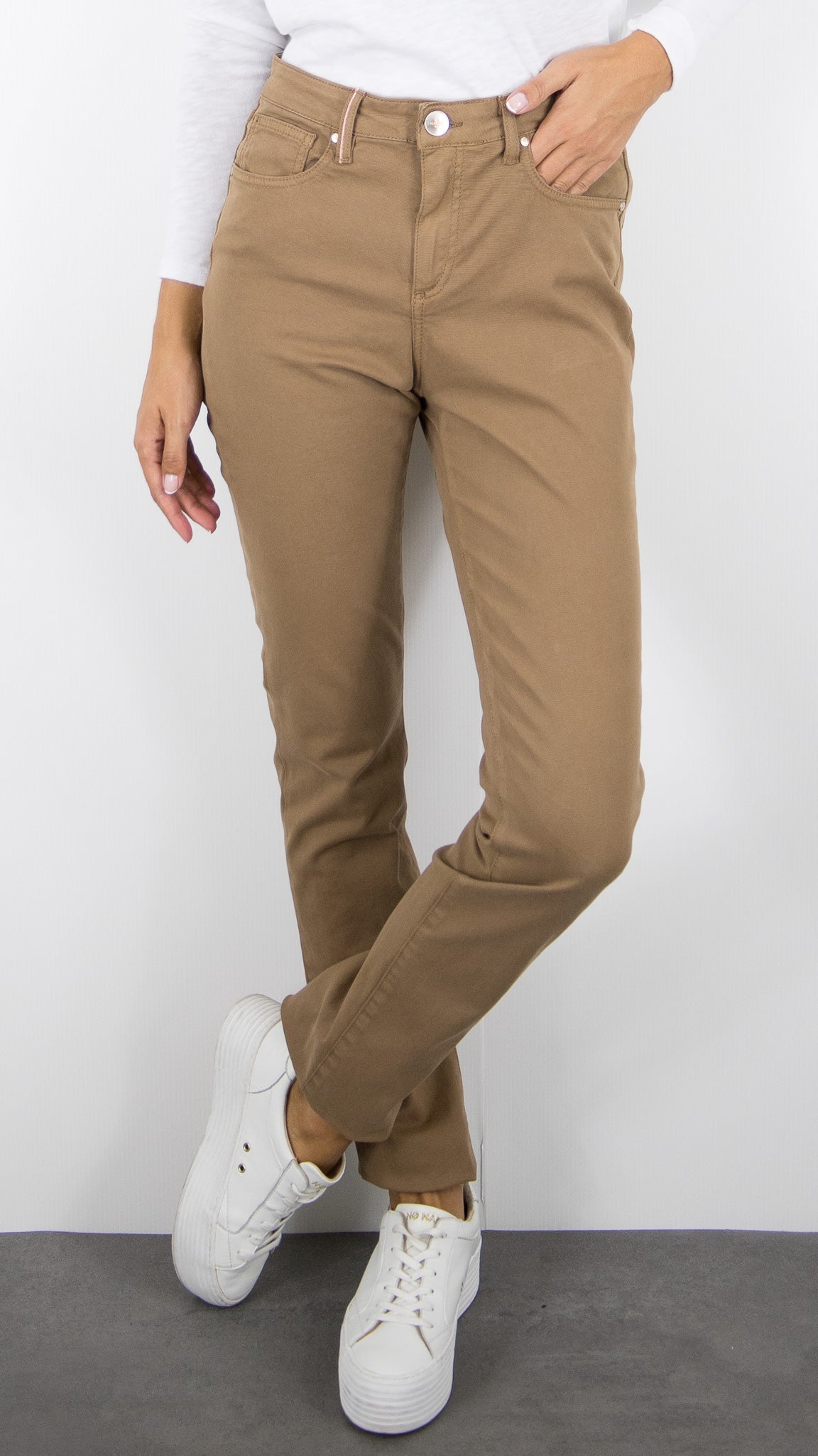PANTALON LONG DROIT FEMME ISLOW MALO DRILL PES#COLOR_LAMA/CAMEL