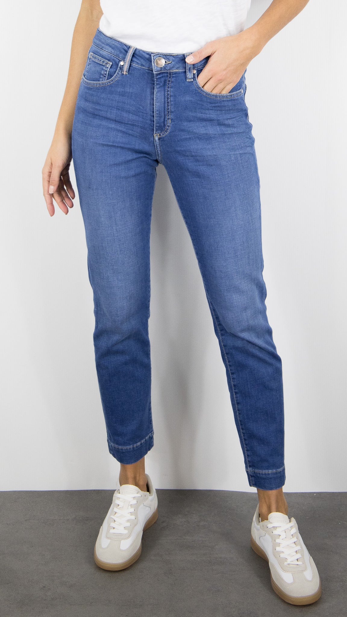 JEANS SLIM 7/8 DENIM MOYEN POUR FEMME ISLOW MARIN BLUE FIZZ