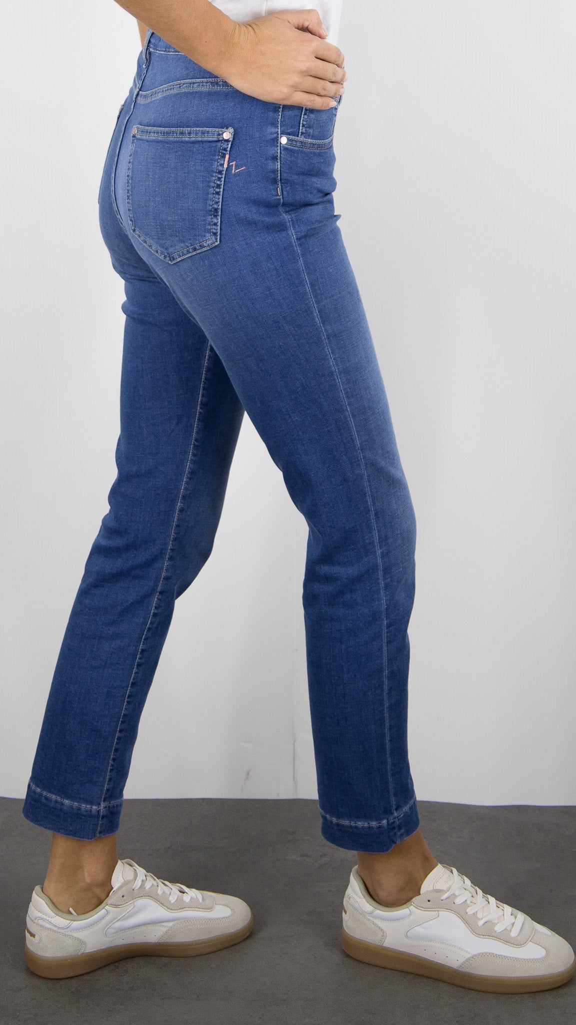 JEANS SLIM 7/8 DENIM MOYEN POUR FEMME ISLOW MARIN BLUE FIZZ