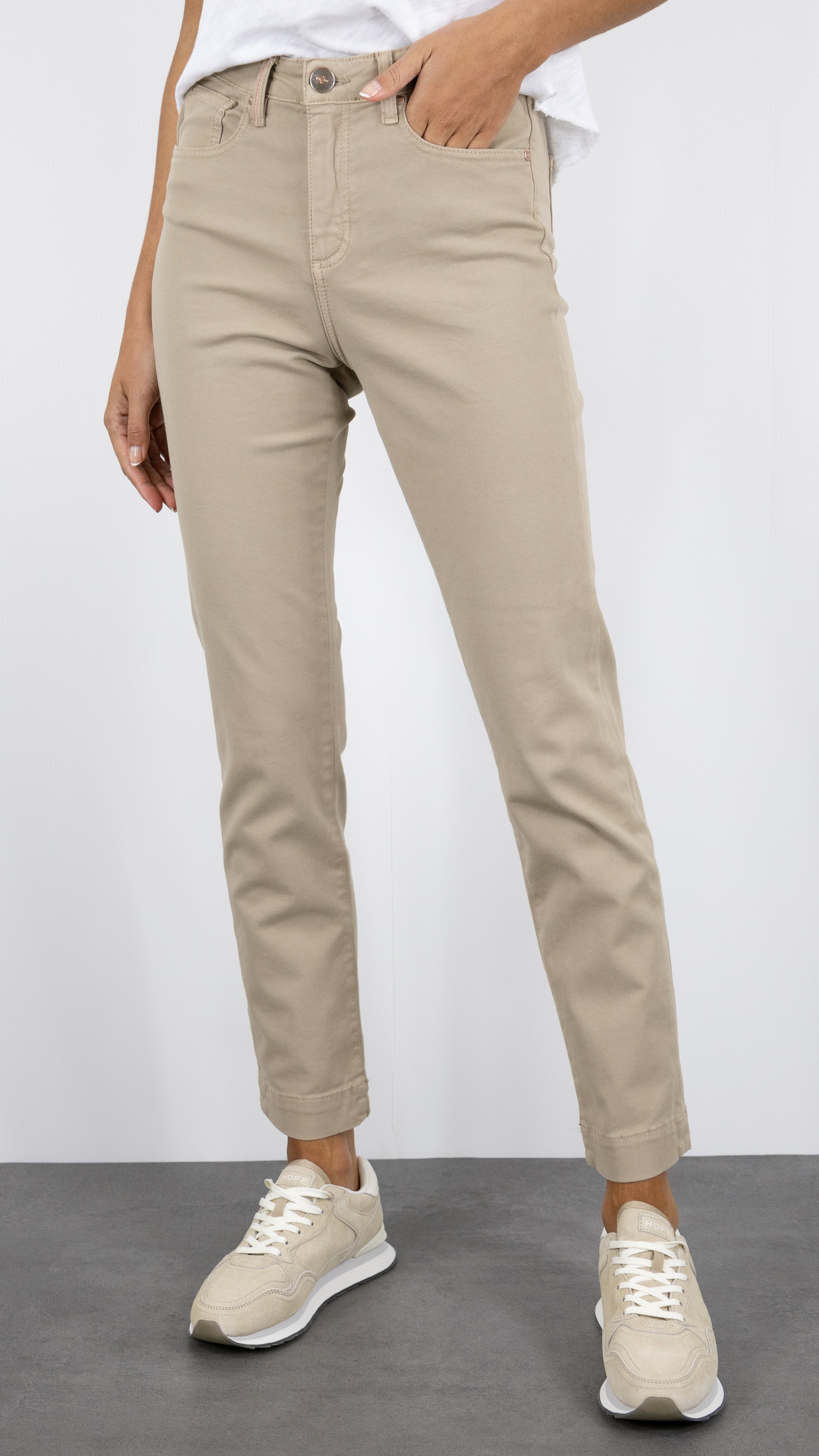 PANTALON DROIT TAILLE HAUTE ISLOW MARIN DRILL PES#COLOR_SAHARA/BEIGE