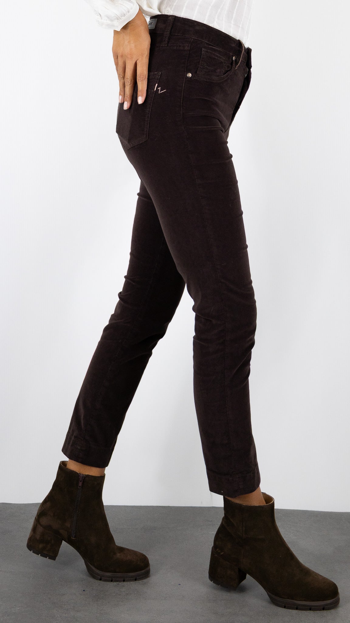 PANTALON VELOURS PALATINE MARIN PALATINE CORD ISLOW#COLOR_BRUN/CHOCO