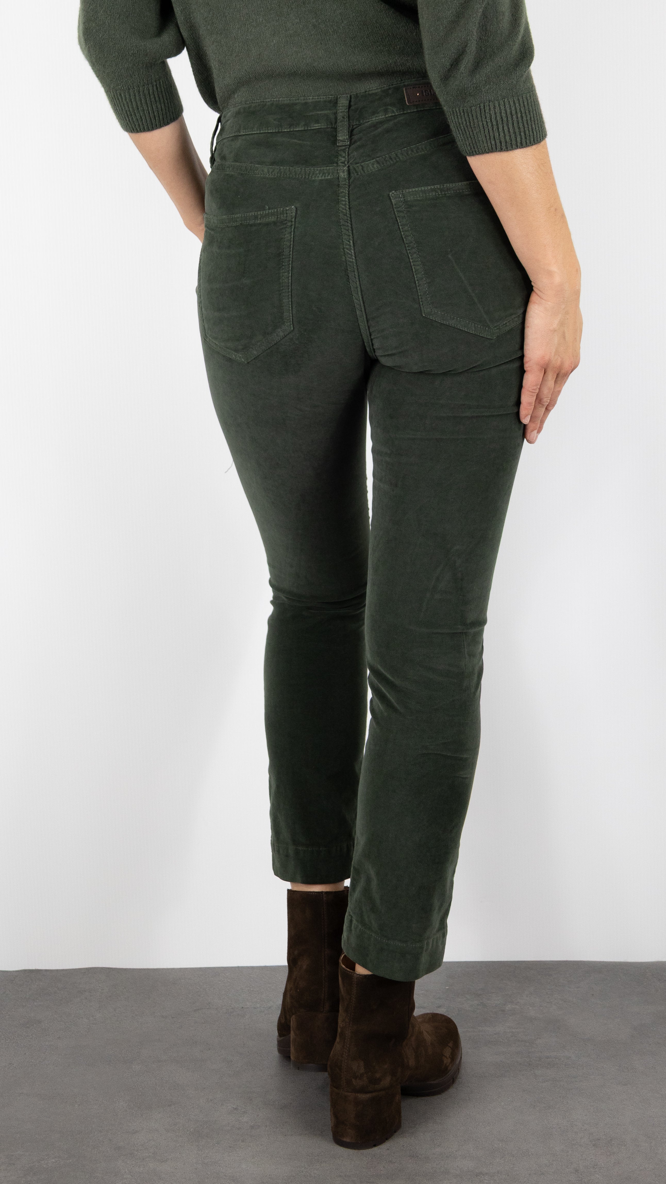 PANTALON VELOURS PALATINE MARIN PALATINE CORD ISLOW#COLOR_FEUILLE/VERT BOUTEILLE