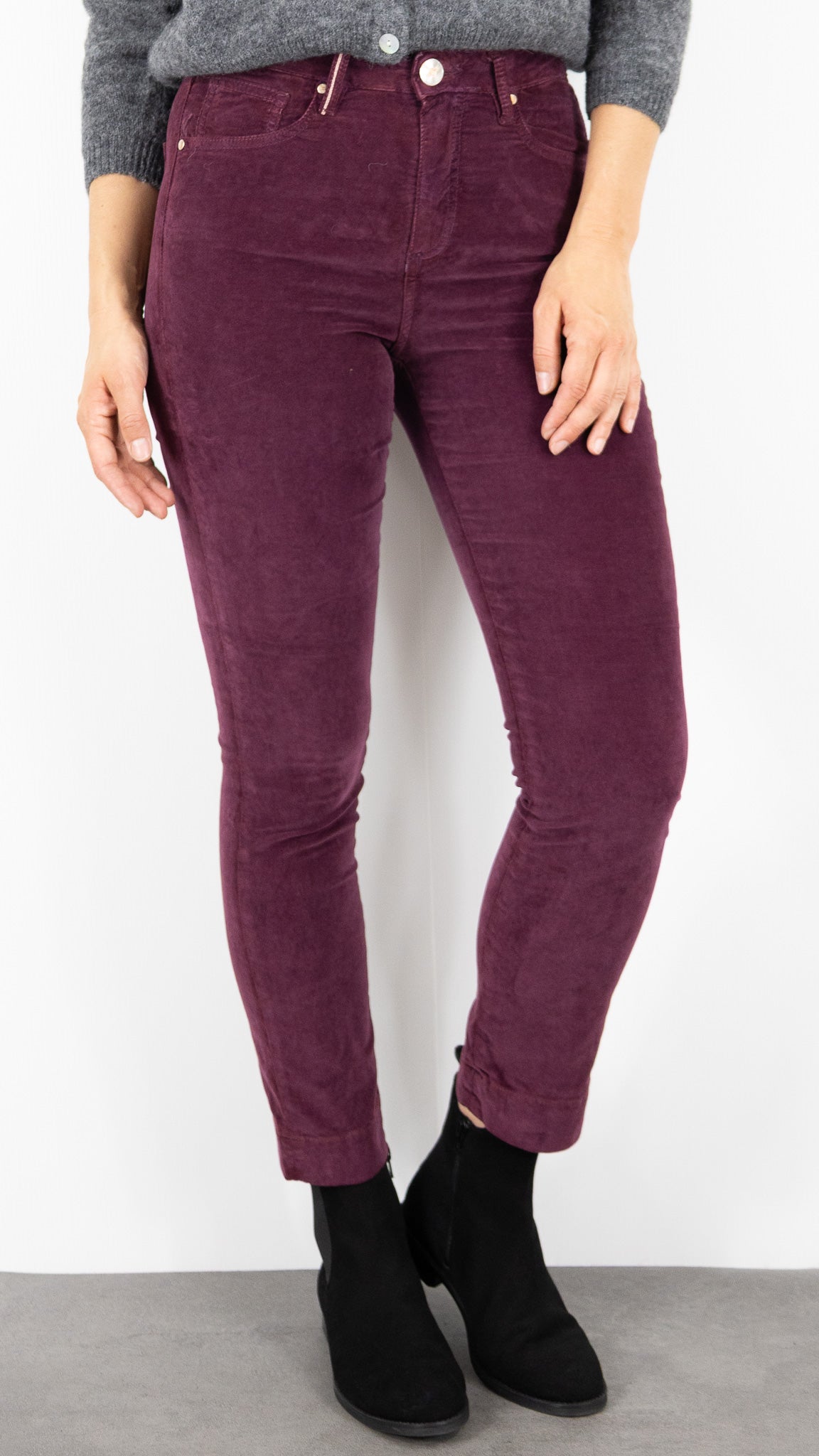 PANTALON VELOURS PALATINE MARIN PALATINE CORD ISLOW#COLOR_MEDOC/VIN
