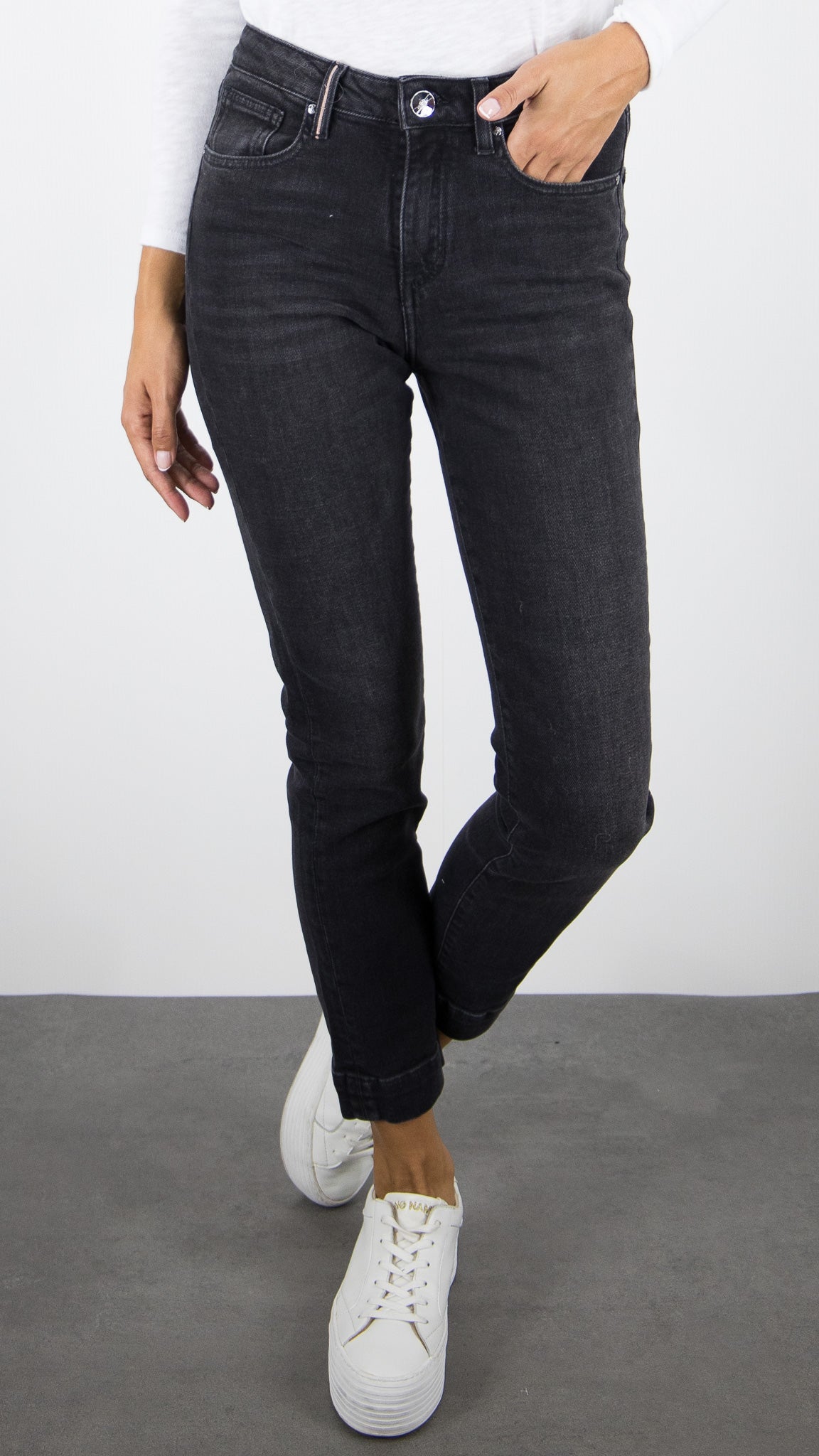 JEANS BRUT DROIT 7/8 FEMME ISLOW MARIN RECYCLED BLACK