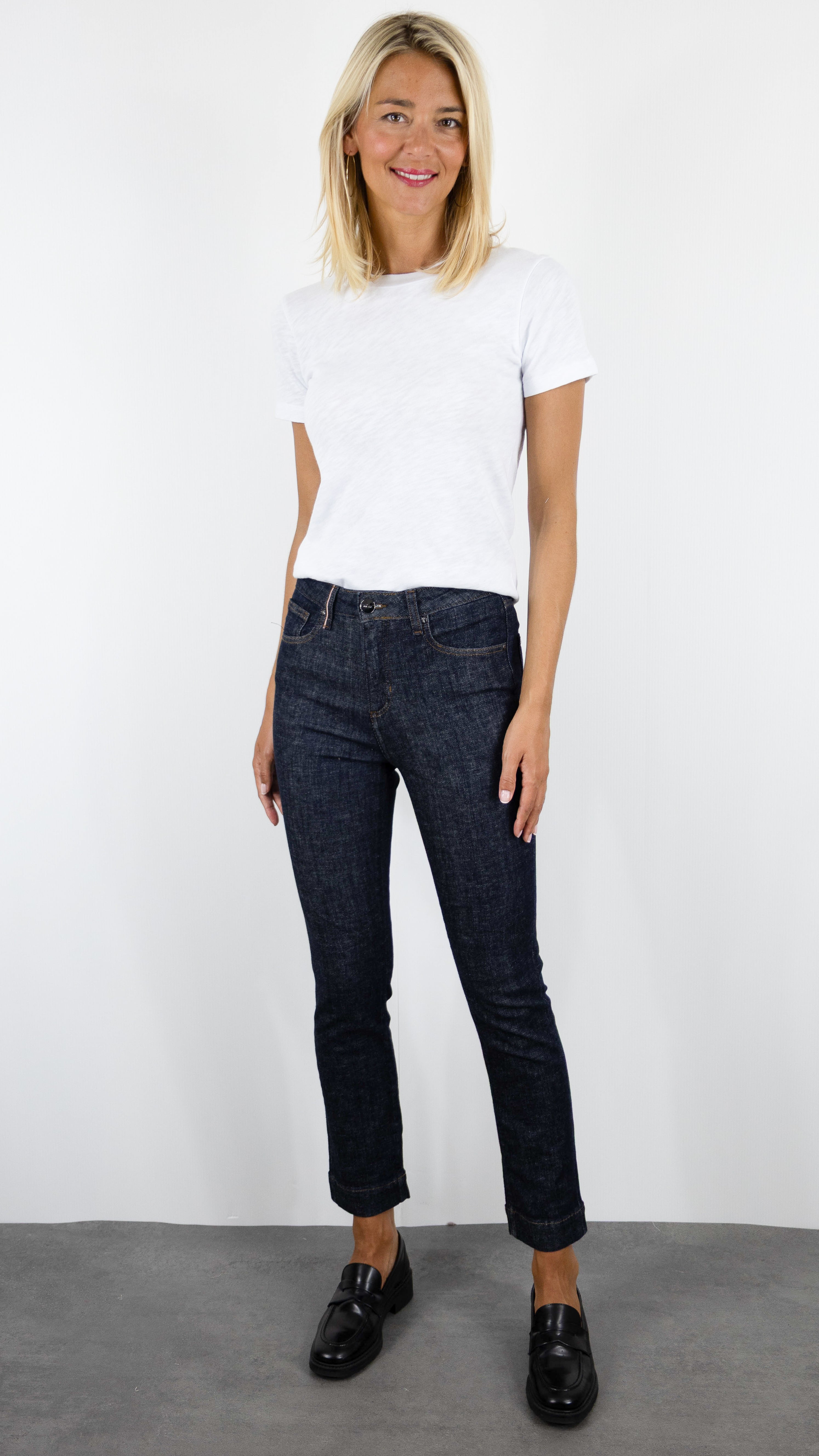 JEANS DROIT TAILLE HAUTE BRUT ISLOW MARIN RECYCLED BLUE#COLOR_RAW RINSE