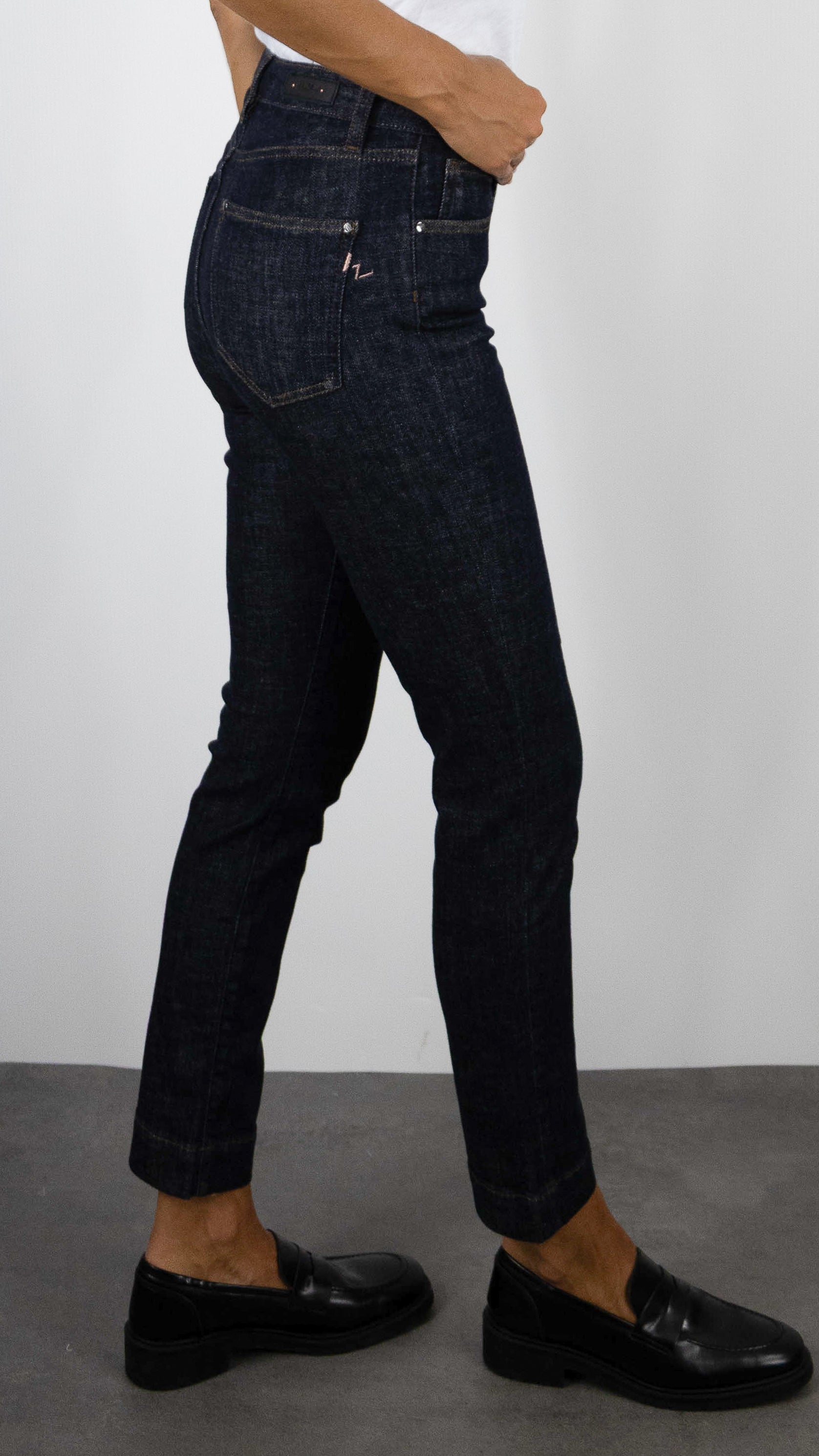 JEANS DROIT TAILLE HAUTE BRUT ISLOW MARIN RECYCLED BLUE#COLOR_RAW RINSE