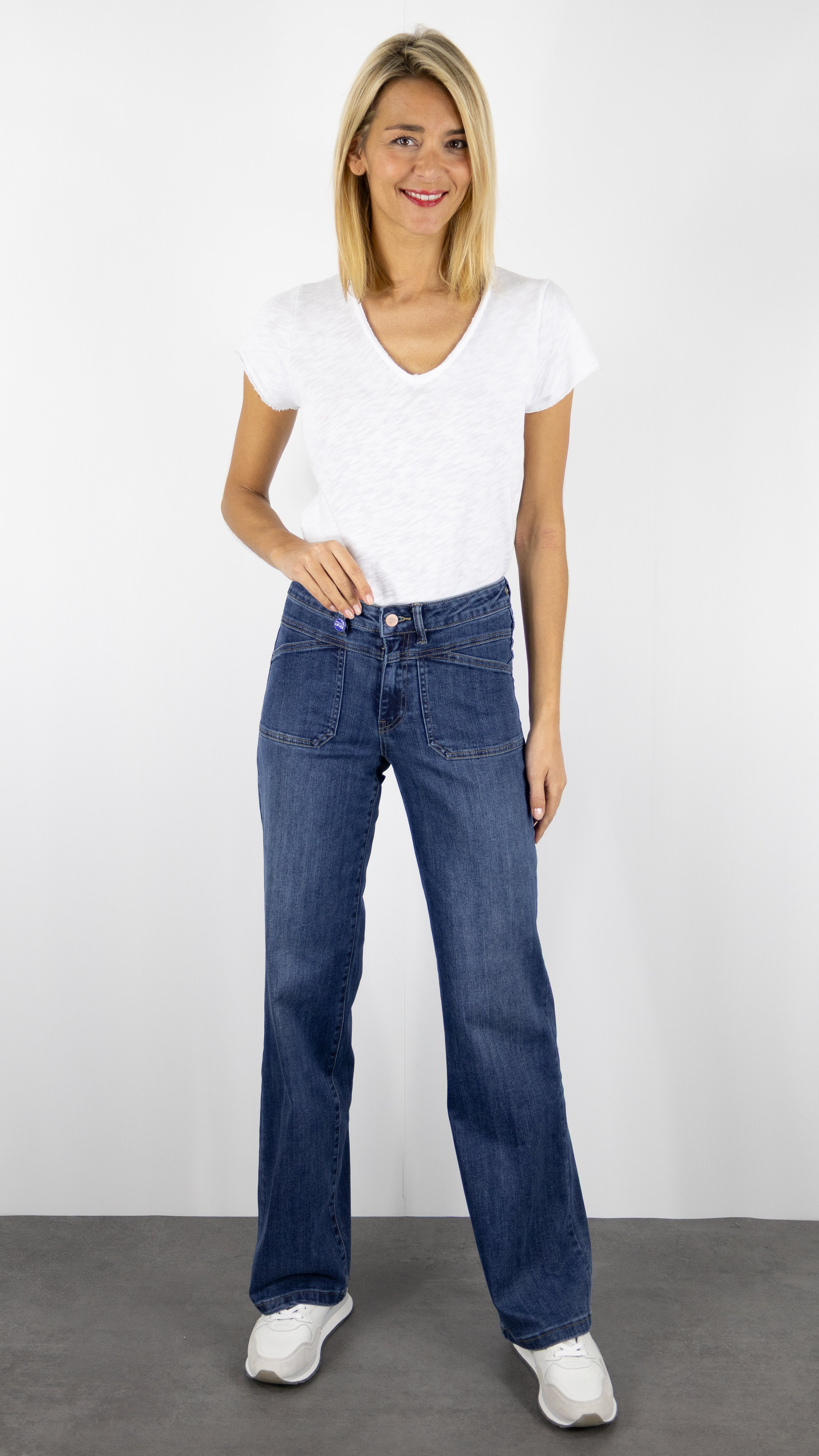 JEANS JANE BLUE MENILMONTANT ALABAMA BLUE OXFORD WASH