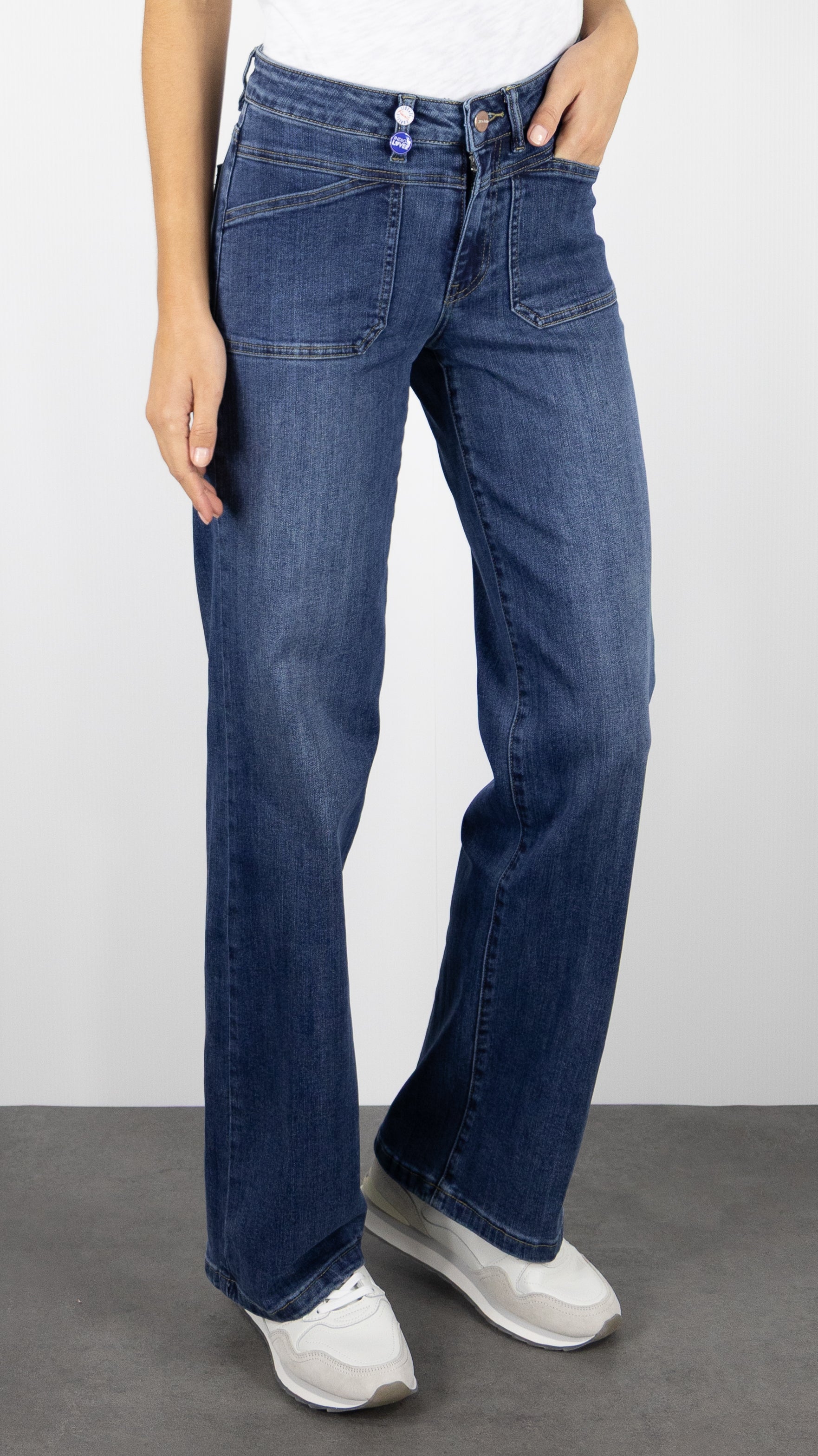 JEANS JANE BLUE MENILMONTANT ALABAMA BLUE OXFORD WASH