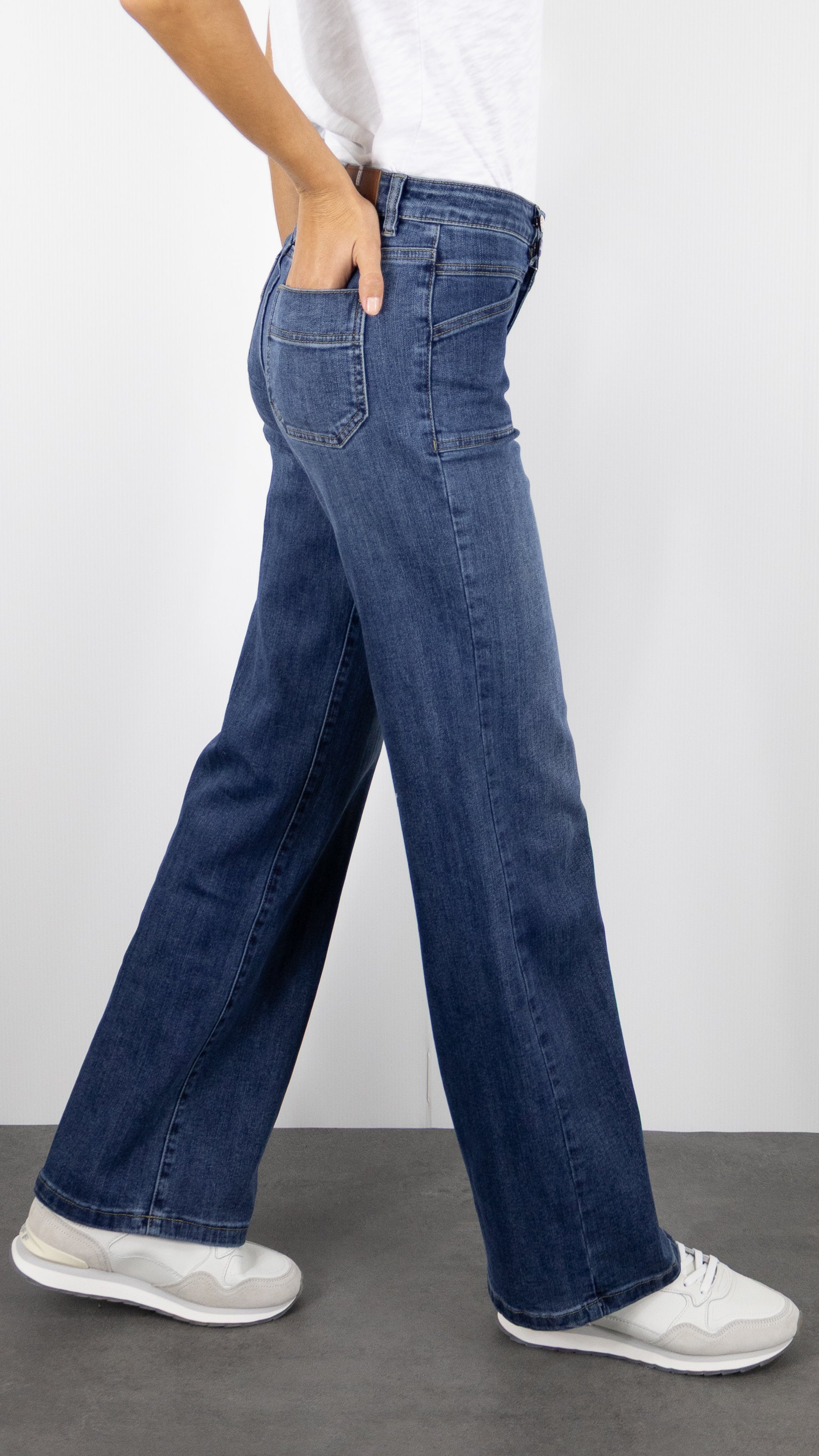 JEANS JANE BLUE MENILMONTANT ALABAMA BLUE OXFORD WASH