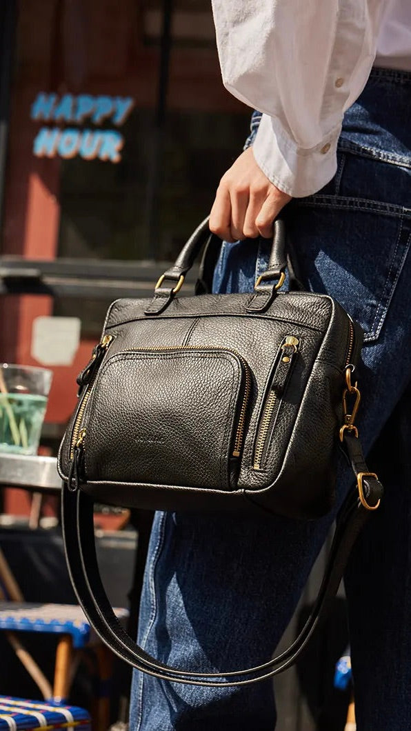 SAC MINI MACY NAT ET NIN NOIR GRAINE