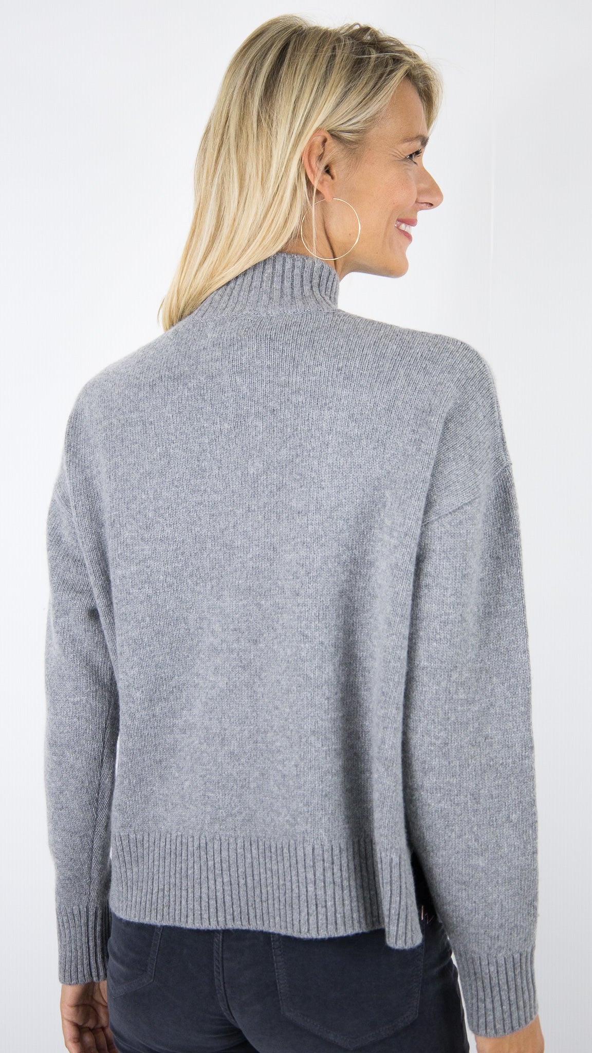 PULL EPAIS EN LAINE COL MONTANT POUR FEMME HARTFORD MYSTIC#COLOR_03/GREY