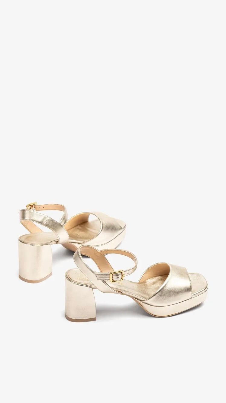SANDALES A TALONS DOREES UNISA NEY 26 LMT