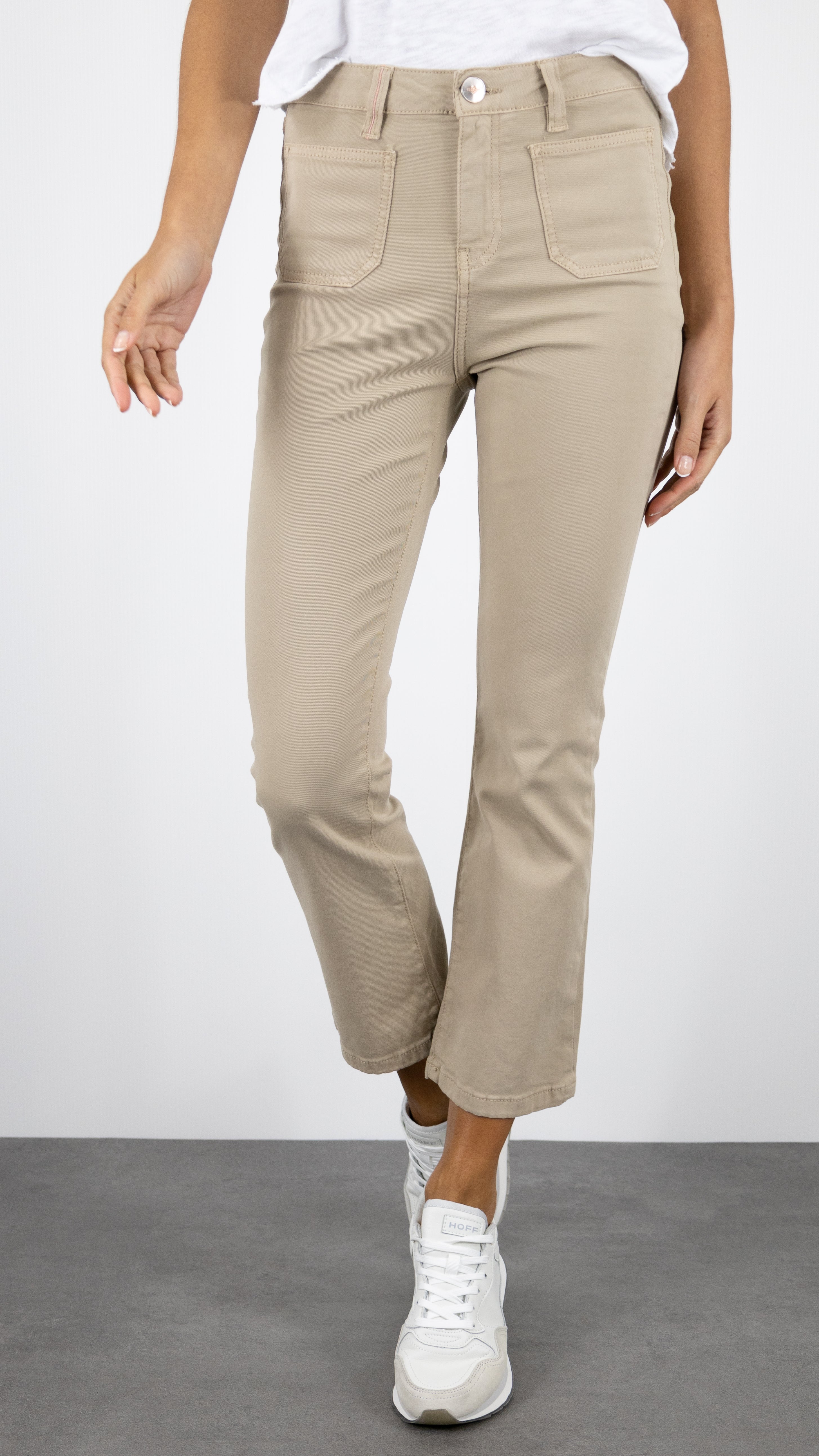 PANTALON EVASE 7/8 OLIVIA DRILL PES ISLOW#COLOR_SAHARA/BEIGE