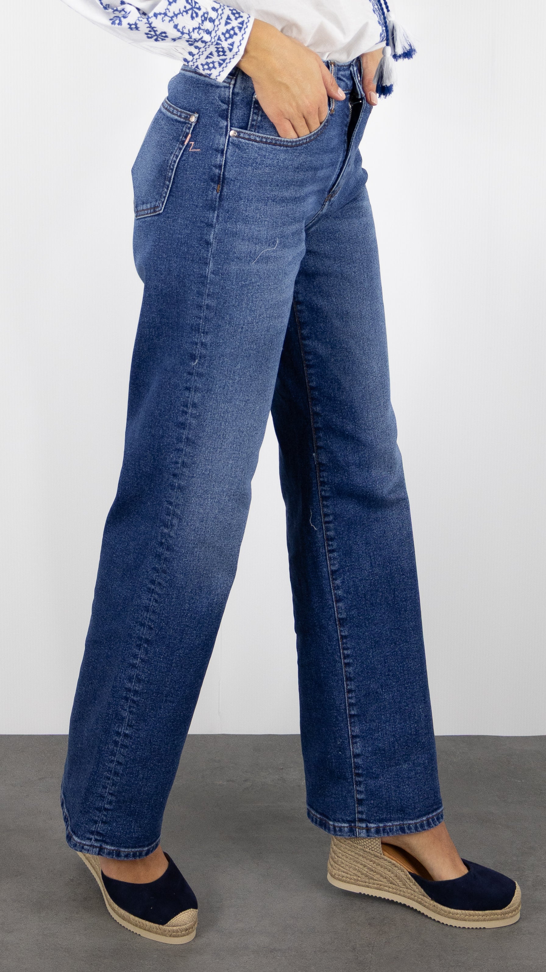JEANS DROIT ISLOW OSCAR RECYCLED DENIM WORN VINTAGE DENIM