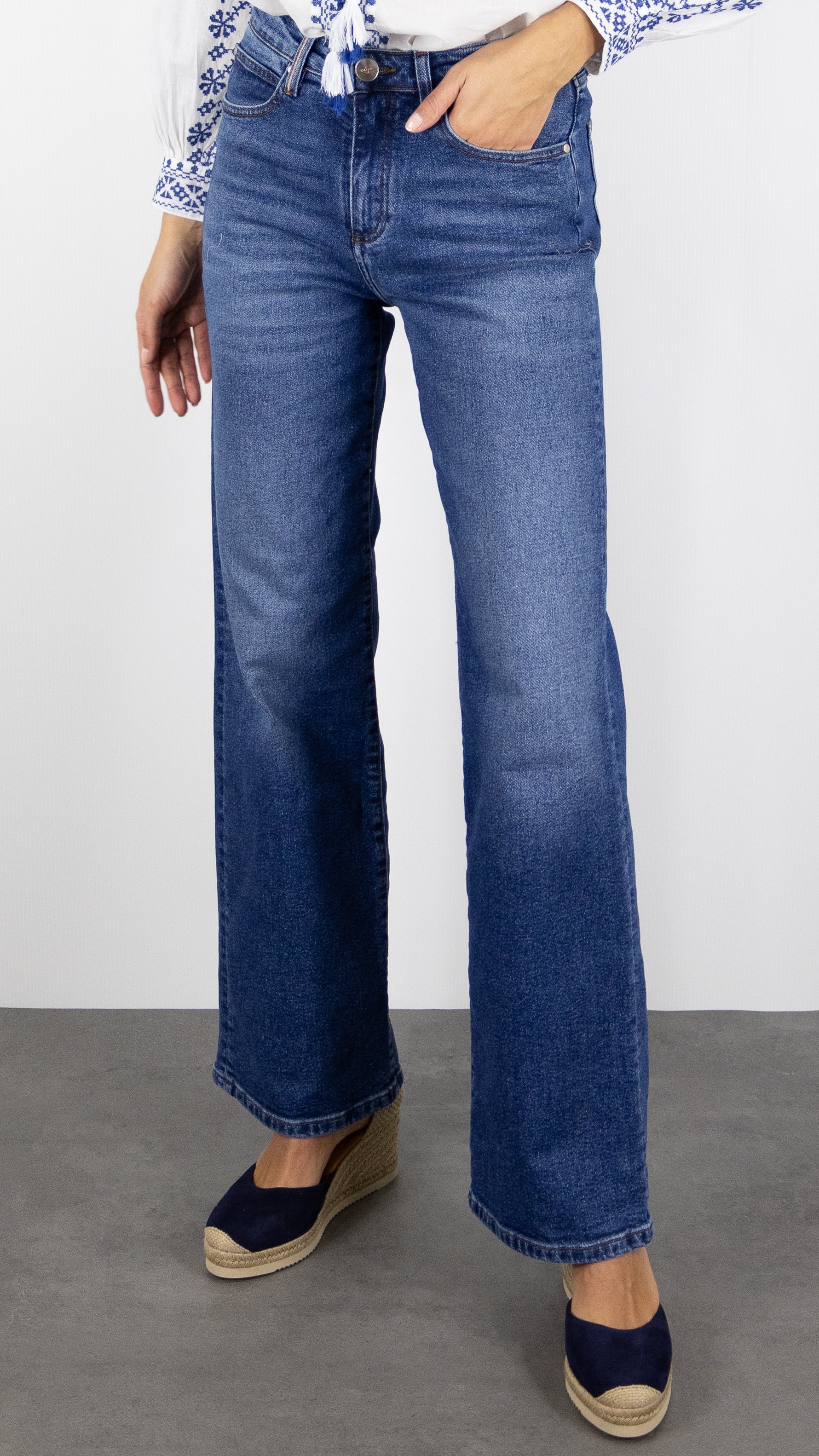 JEANS DROIT ISLOW OSCAR RECYCLED DENIM WORN VINTAGE DENIM