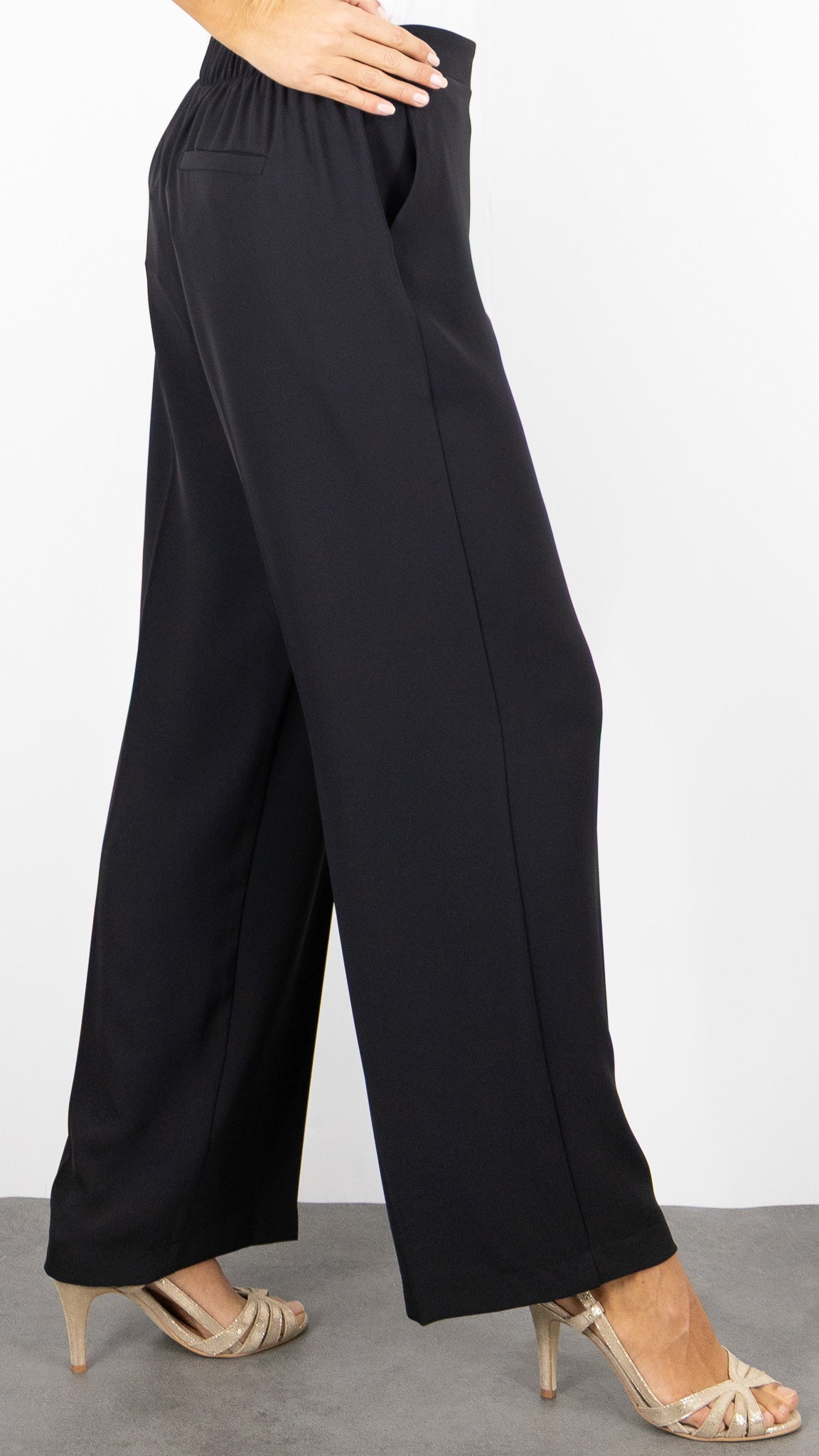 PANTALON COUPE LARGE ET FLUIDE NOIR P4L0KHX IMPERIAL#color_nero/noir