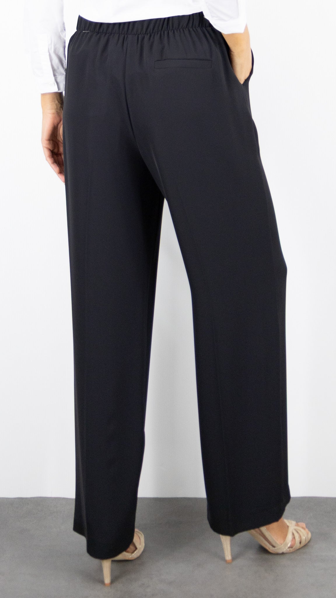 PANTALON COUPE LARGE ET FLUIDE NOIR P4L0KHX IMPERIAL#color_NERO/NOIR