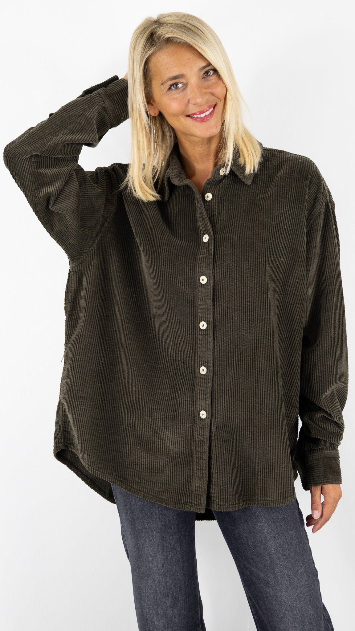 VESTE CHEMISE EN VELOURS OURS CHOCOLAT AMERICAN VINTAGE PADOW