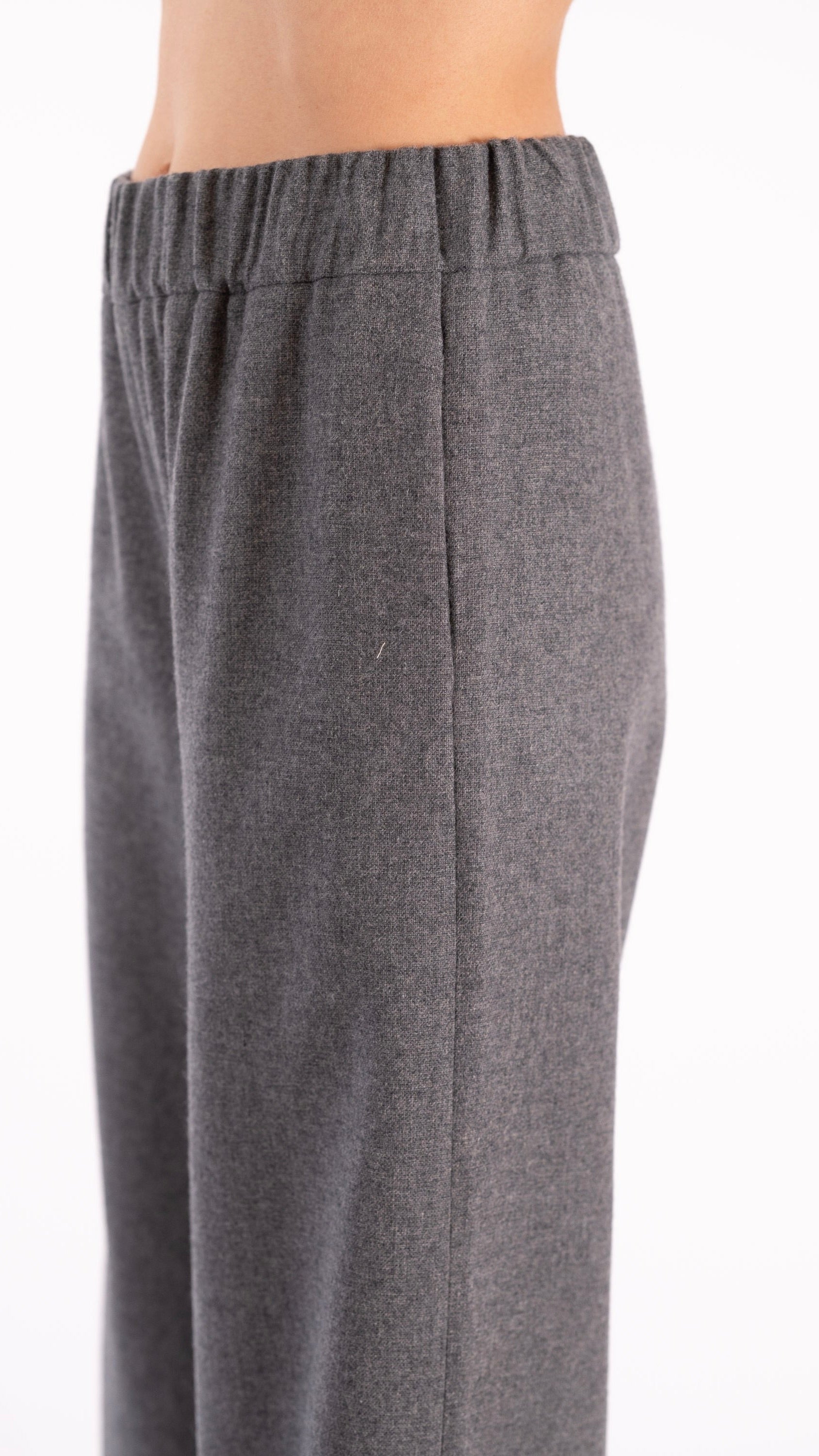 PANTALON DROIT EN FLANELLE JEFF RITZ#COLOR_95/MID GREY
