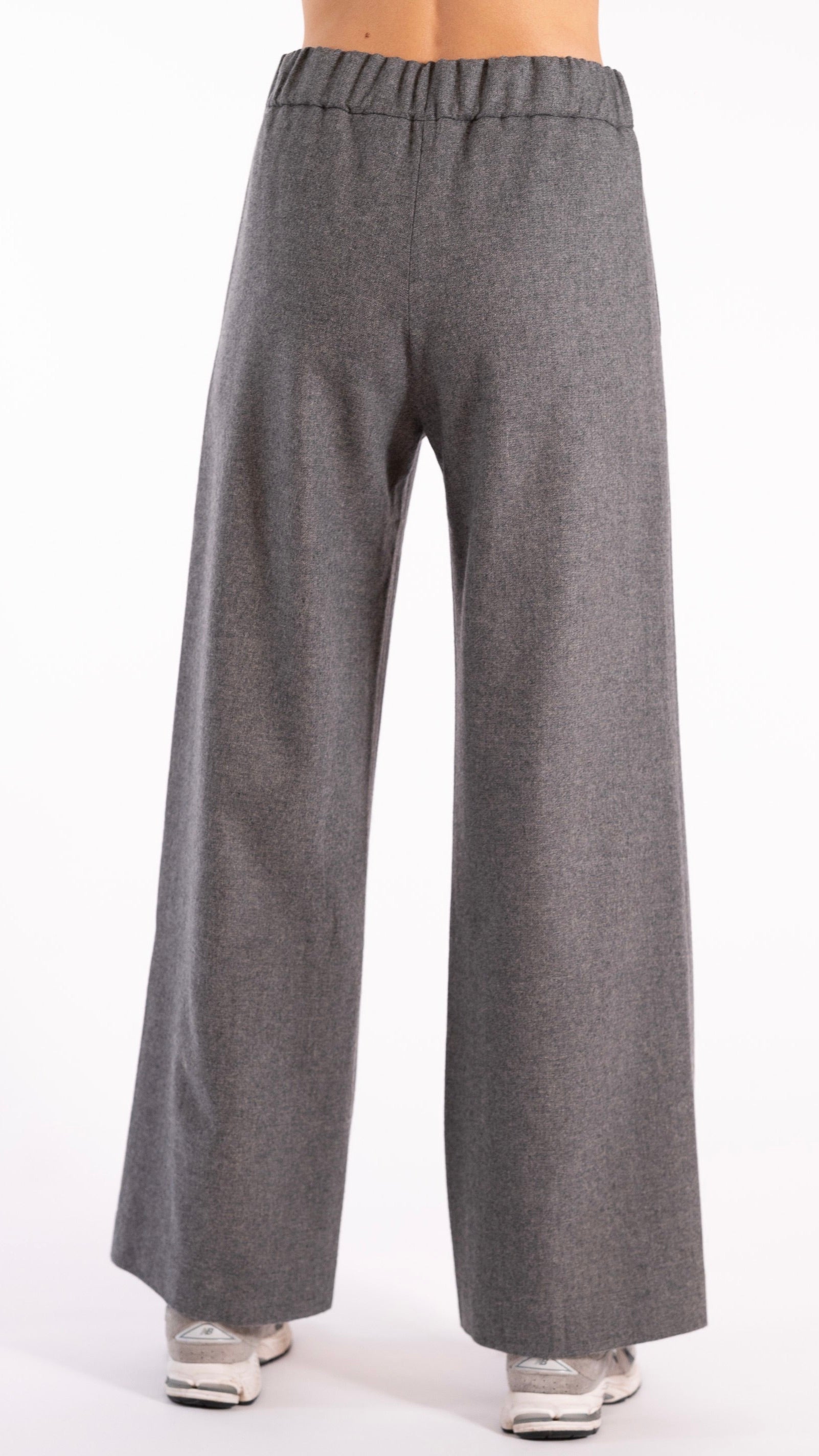 PANTALON DROIT EN FLANELLE JEFF RITZ#COLOR_95/MID GREY